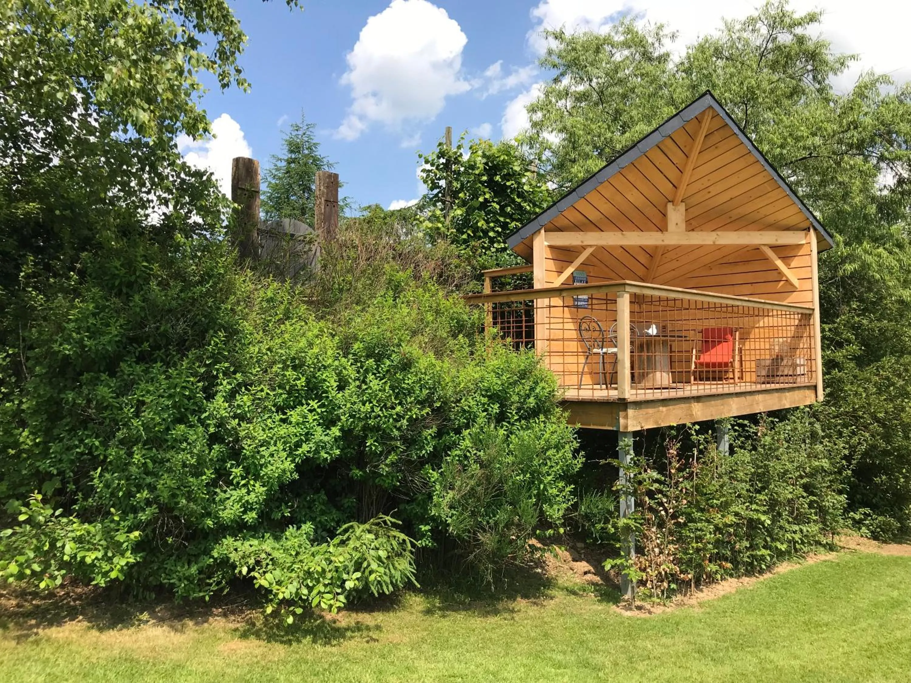 Garden in B&B La Romance du Lac