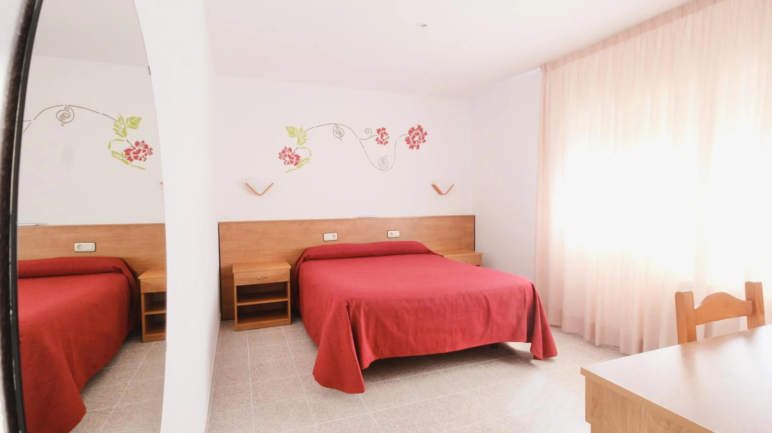 Bed in Hotel Paradís