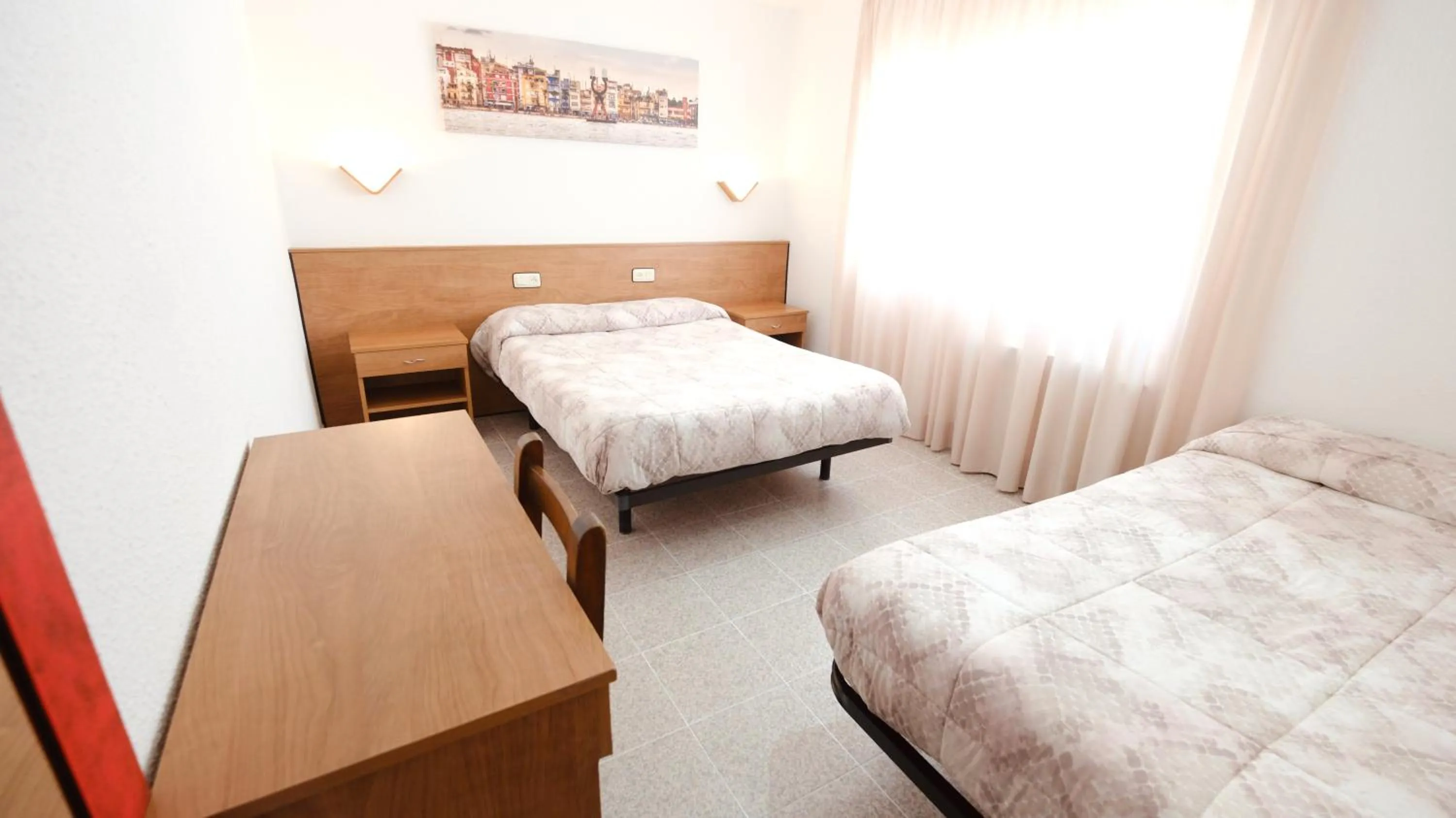 Bed in Hotel Paradís