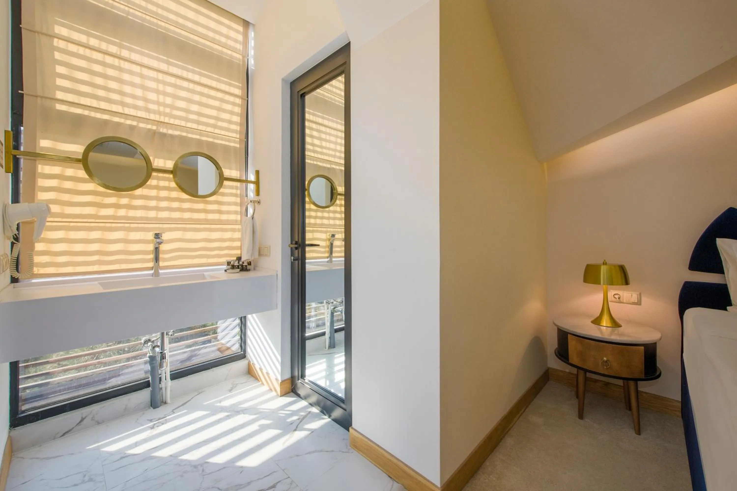 Bathroom, Bed in Folk Boutique Hotel