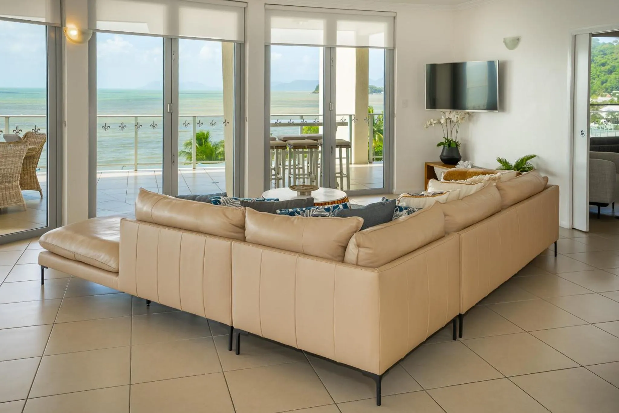 Living room in Vue Apartments Trinity Beach