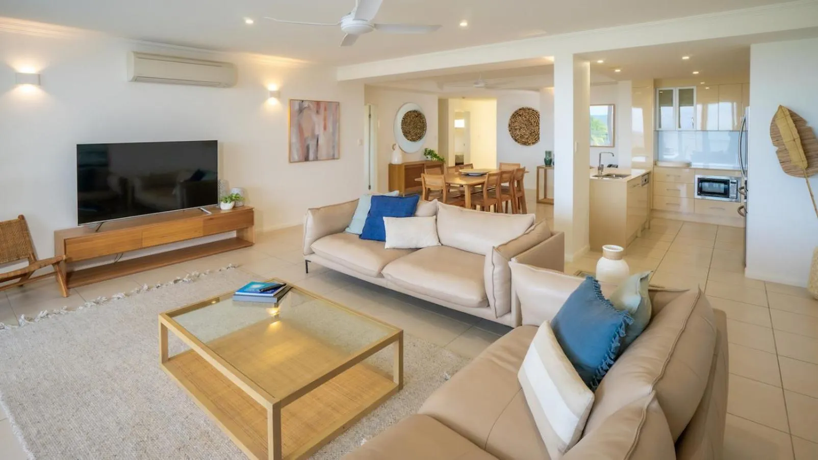 Living room in Vue Apartments Trinity Beach