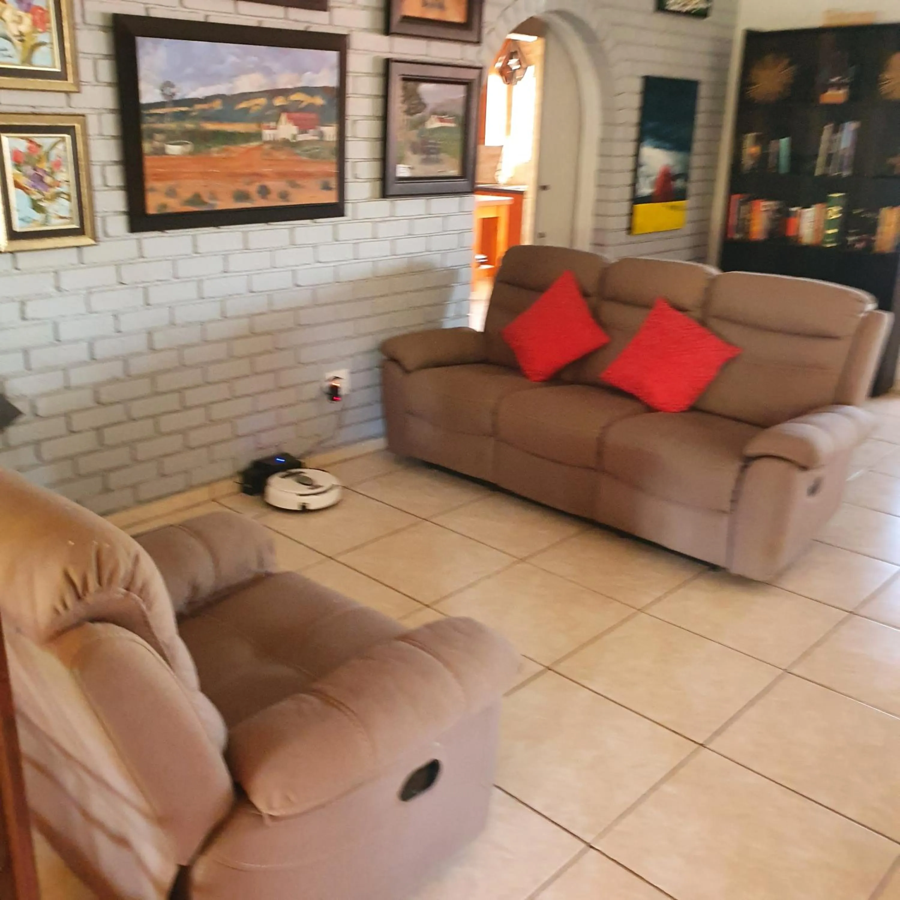 Living room in New Beginnings B&B