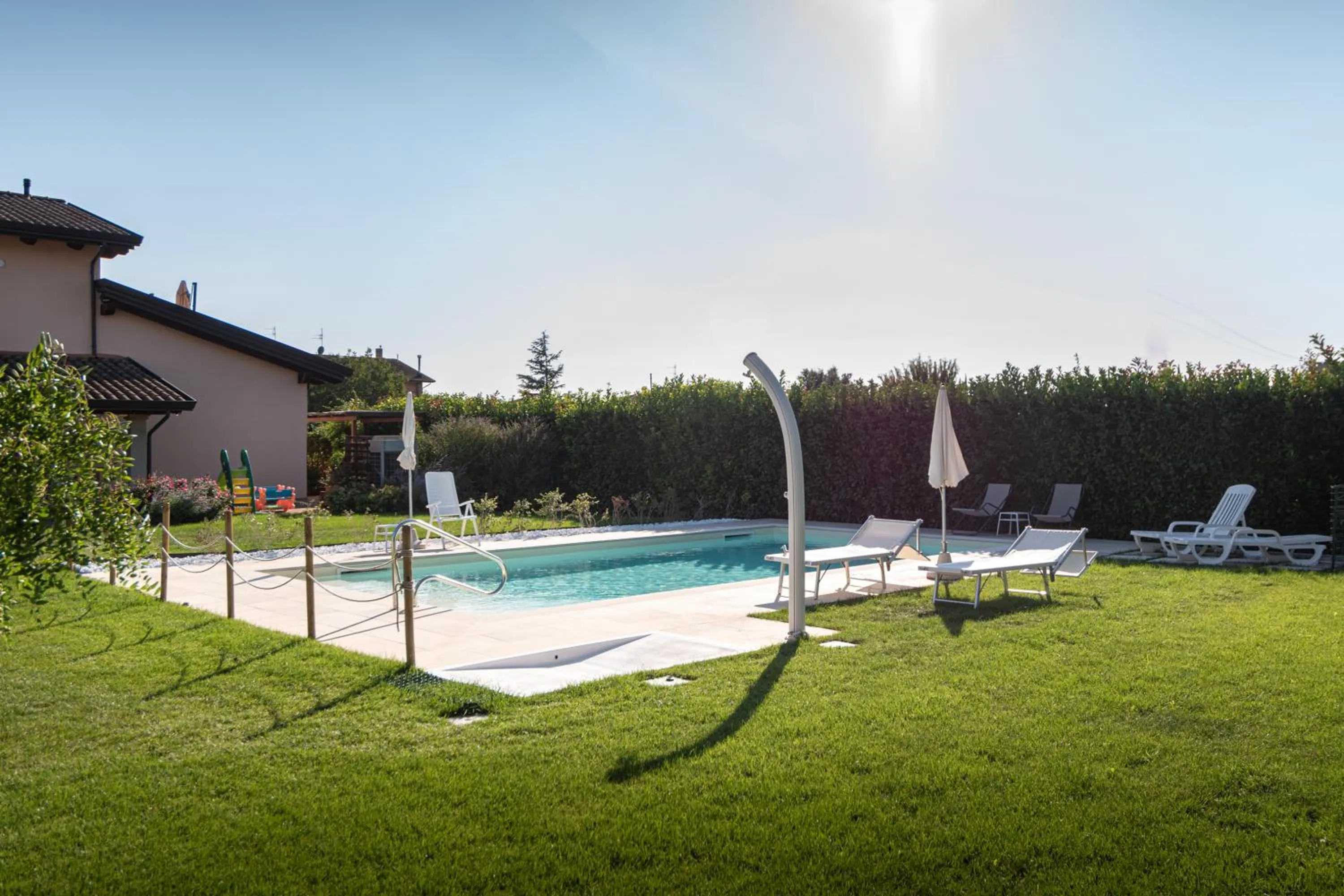 Pool view in Rosa di Assisi