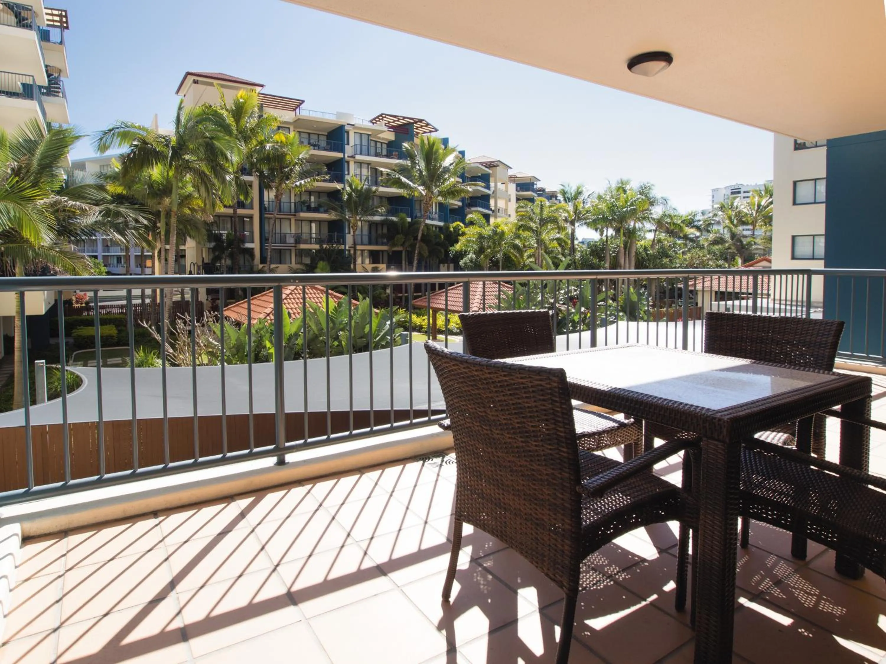 Patio in Oaks Sunshine Coast Seaforth Resort