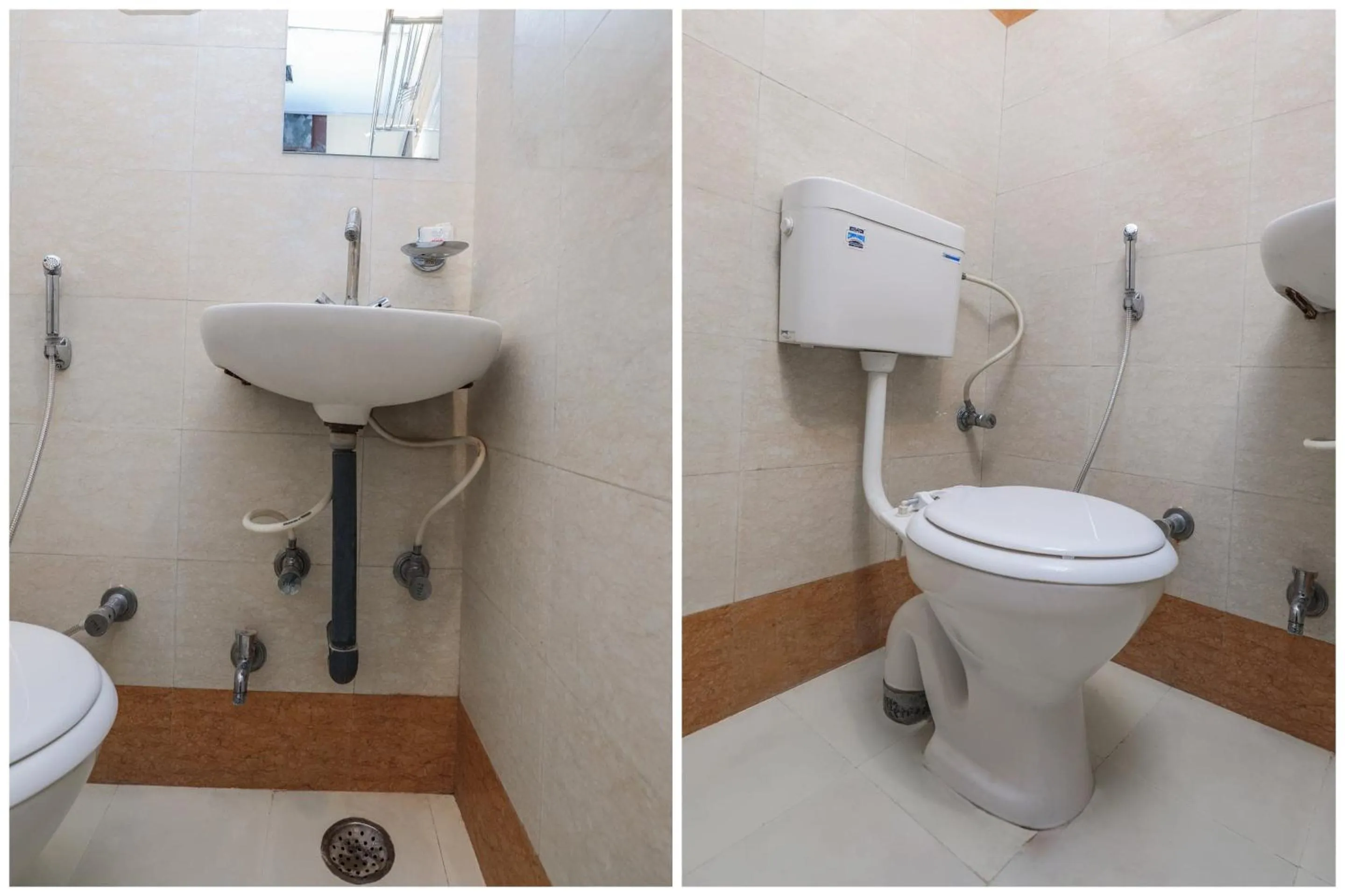 Bathroom in Kartik inn