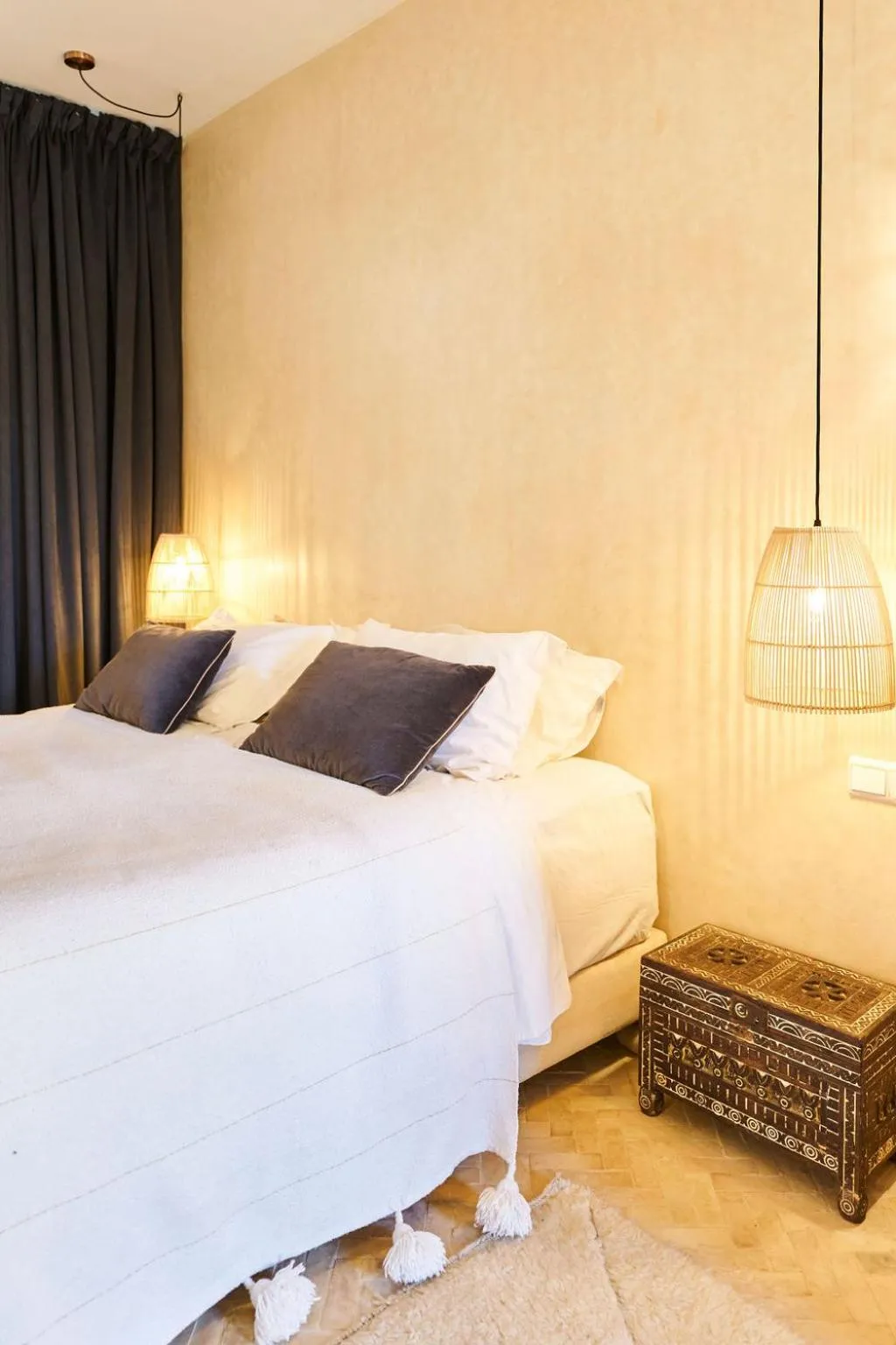 Bed in Riad Rafaele & SPA