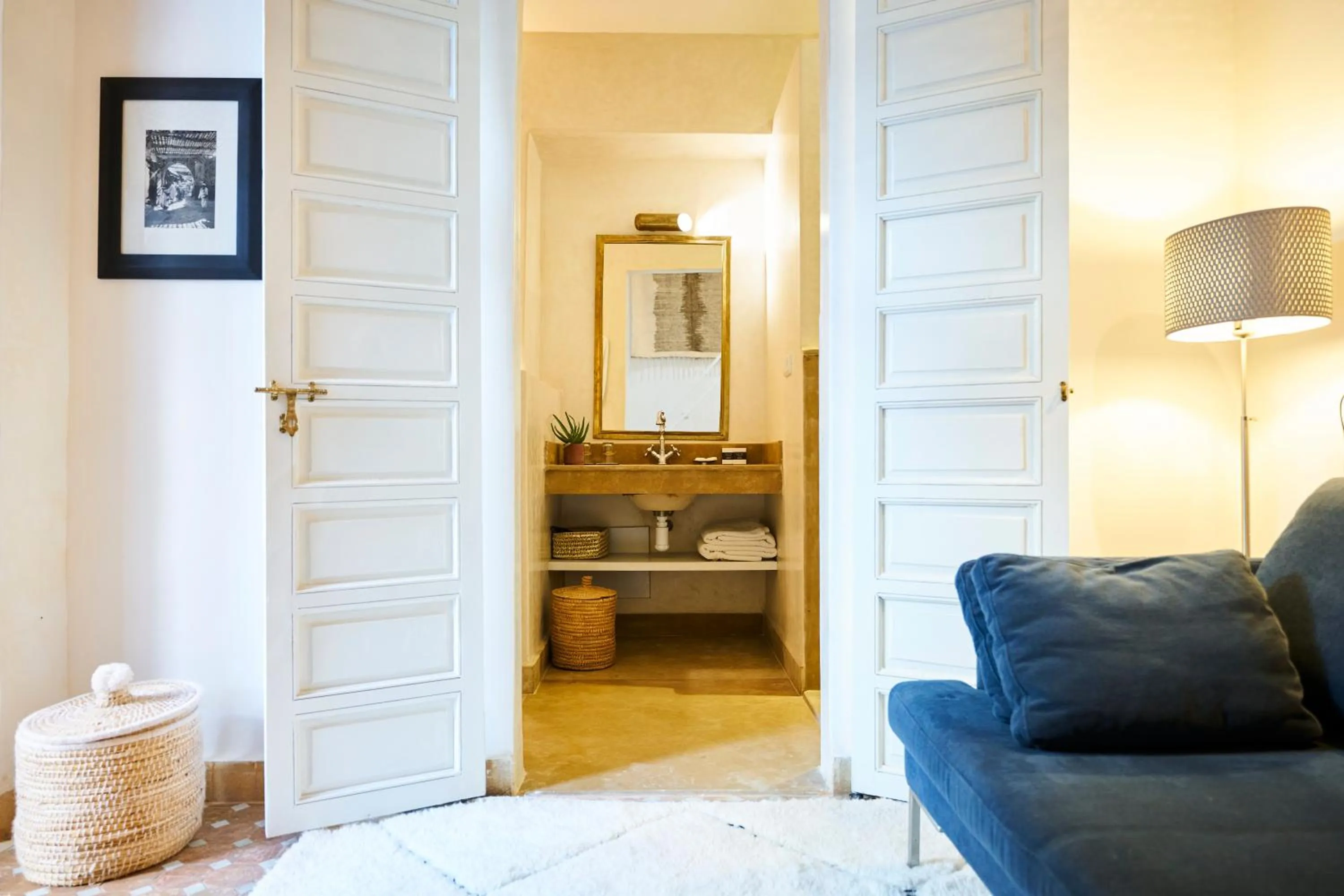 Bed in Riad Rafaele & SPA