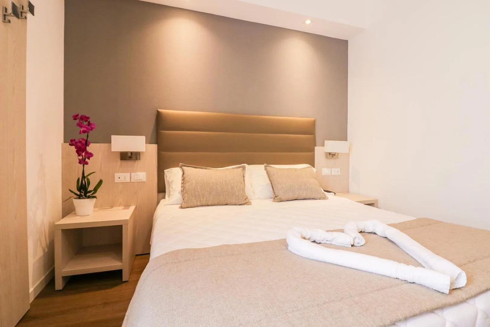 Bed in Hotel Loreley