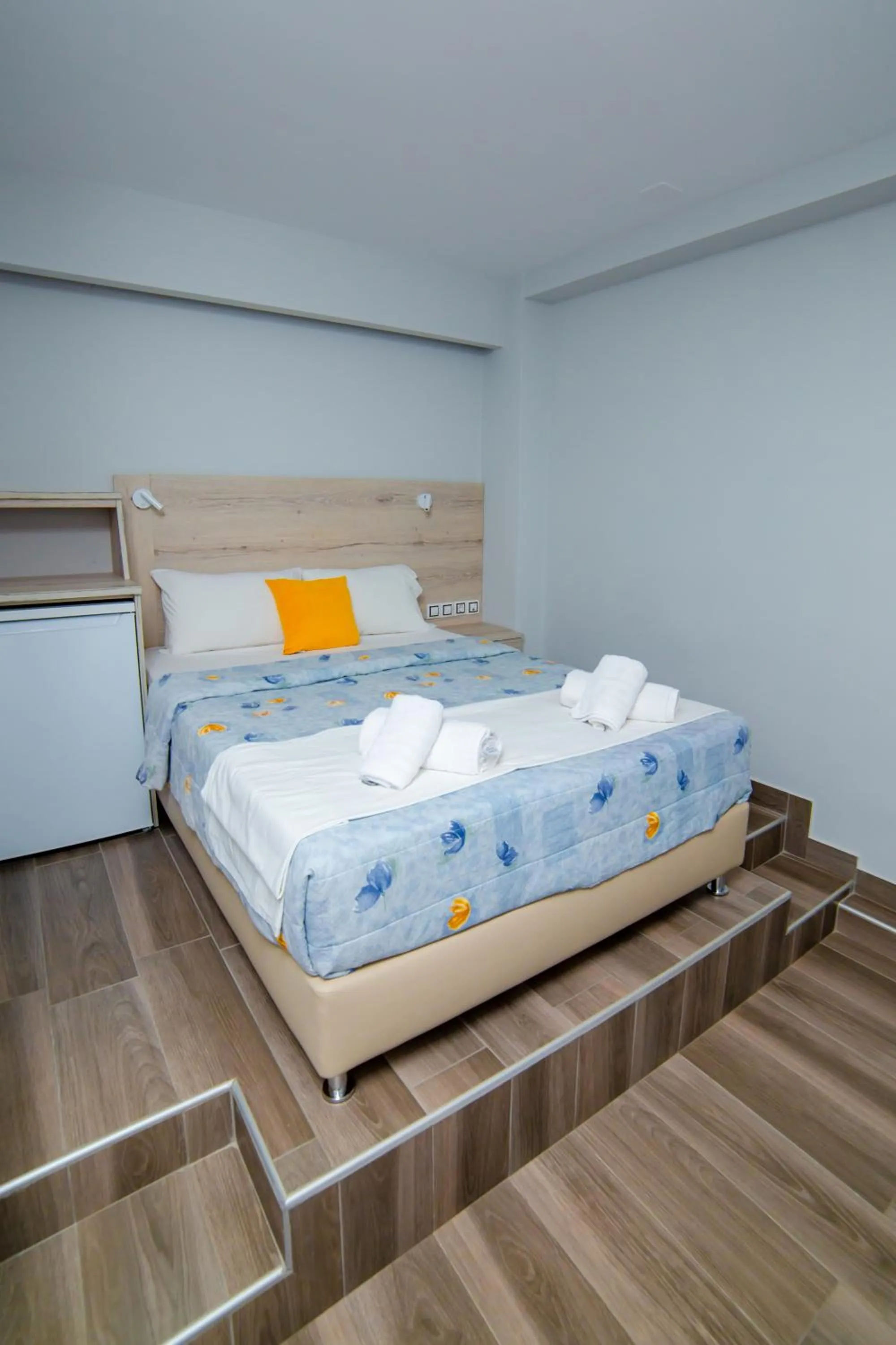 Bed in Hotel Zefyros