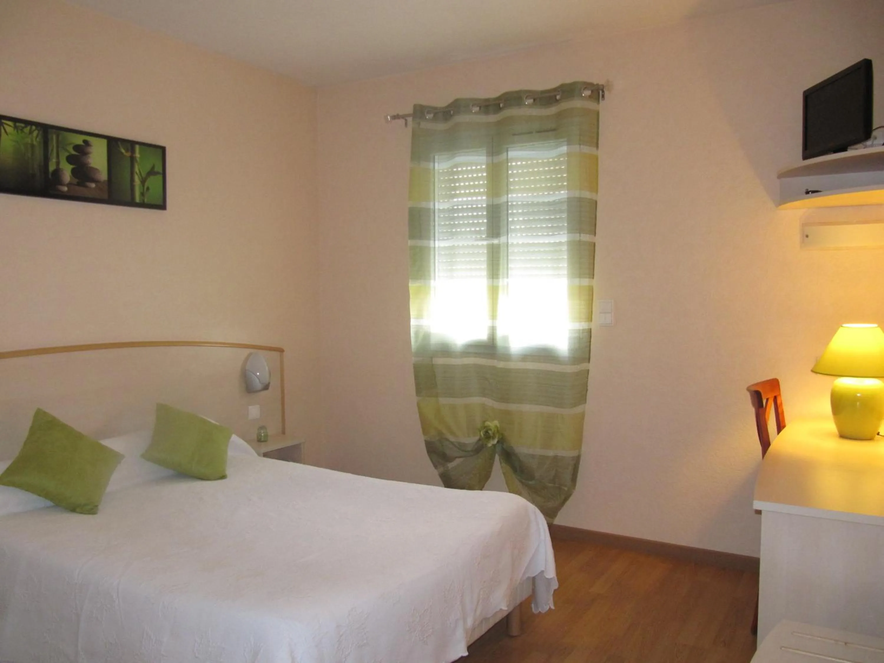 Photo of the whole room, Bed in Hôtel Le Colombier