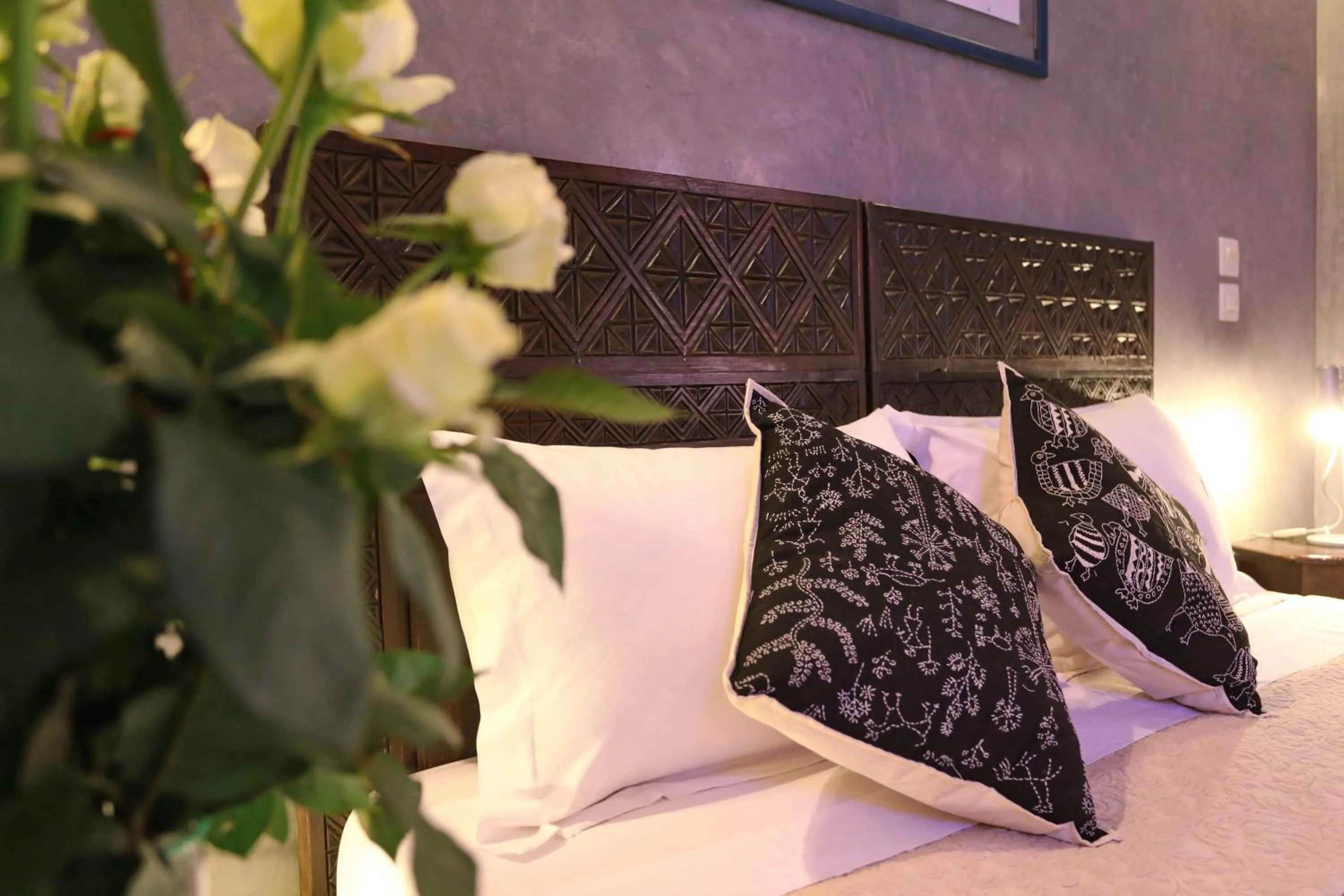 Bed in Riad Marrakiss