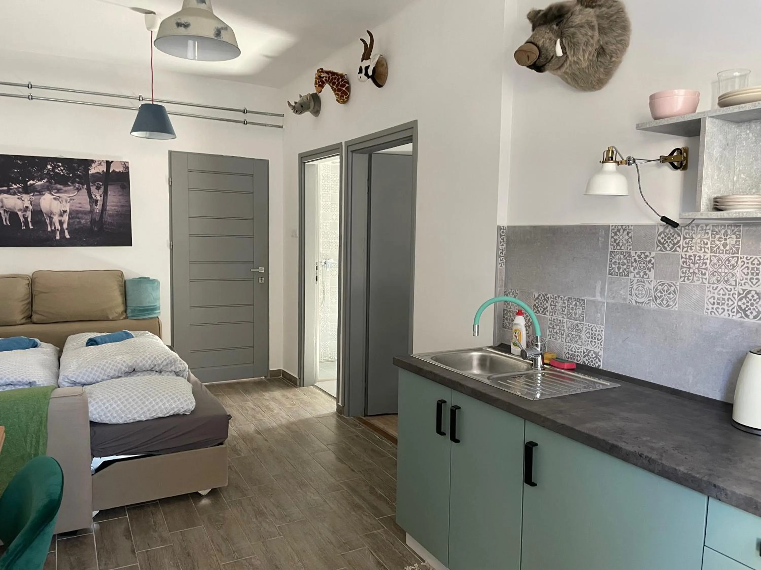 Kitchen or kitchenette, Bed in Patent, your home in Badacsony