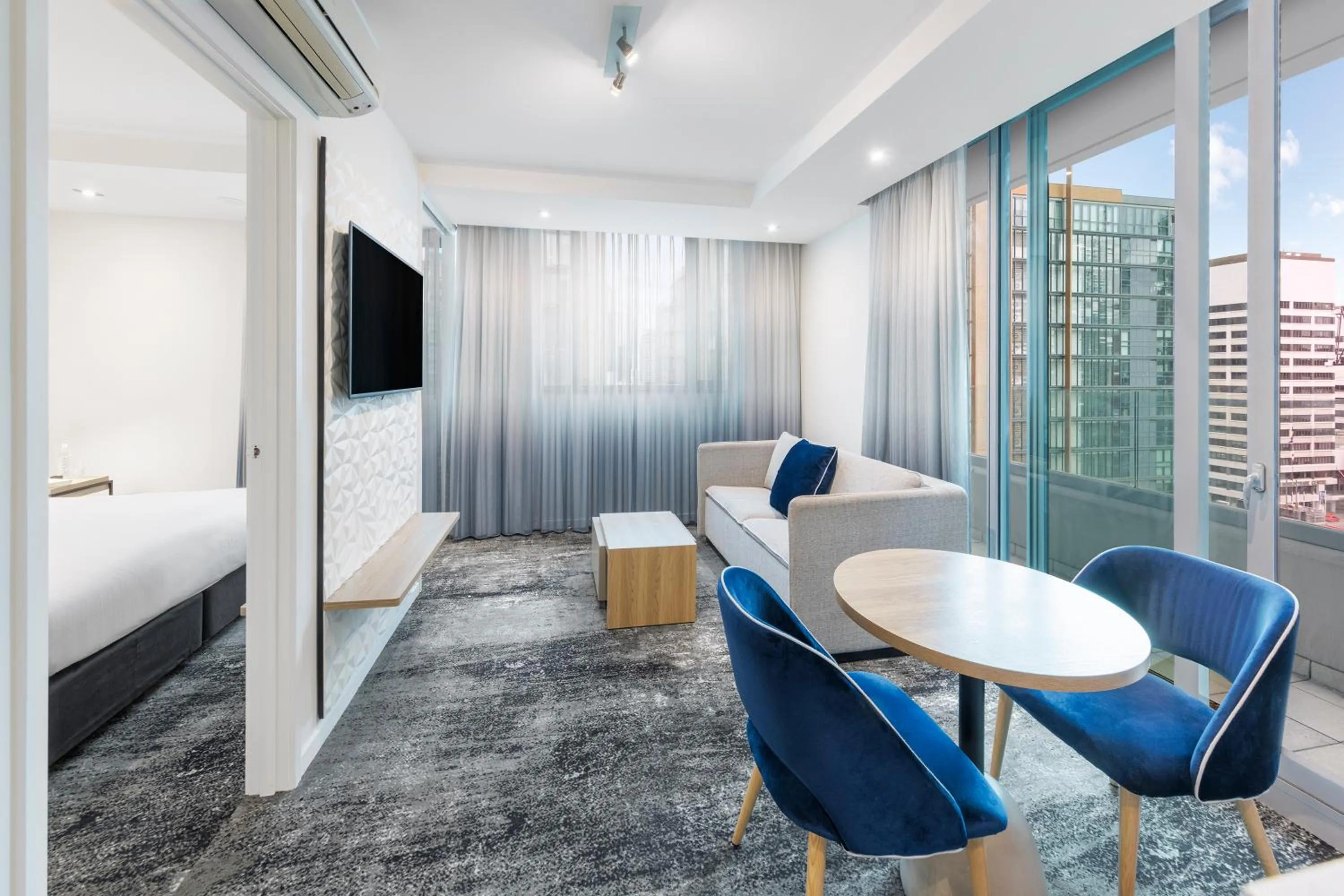 Living room in Brady Apartment Hotel Flinders Street