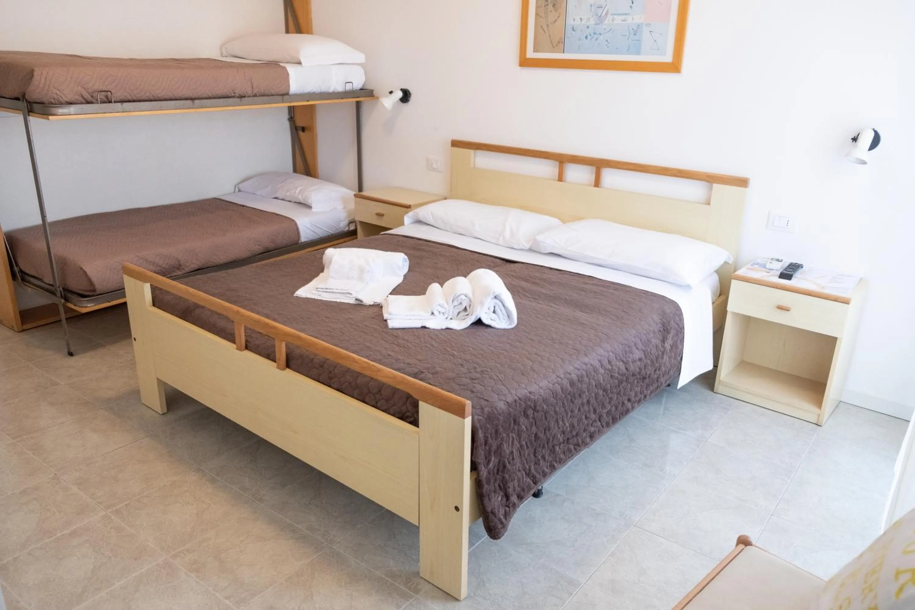 Bed in Hotel Esperia