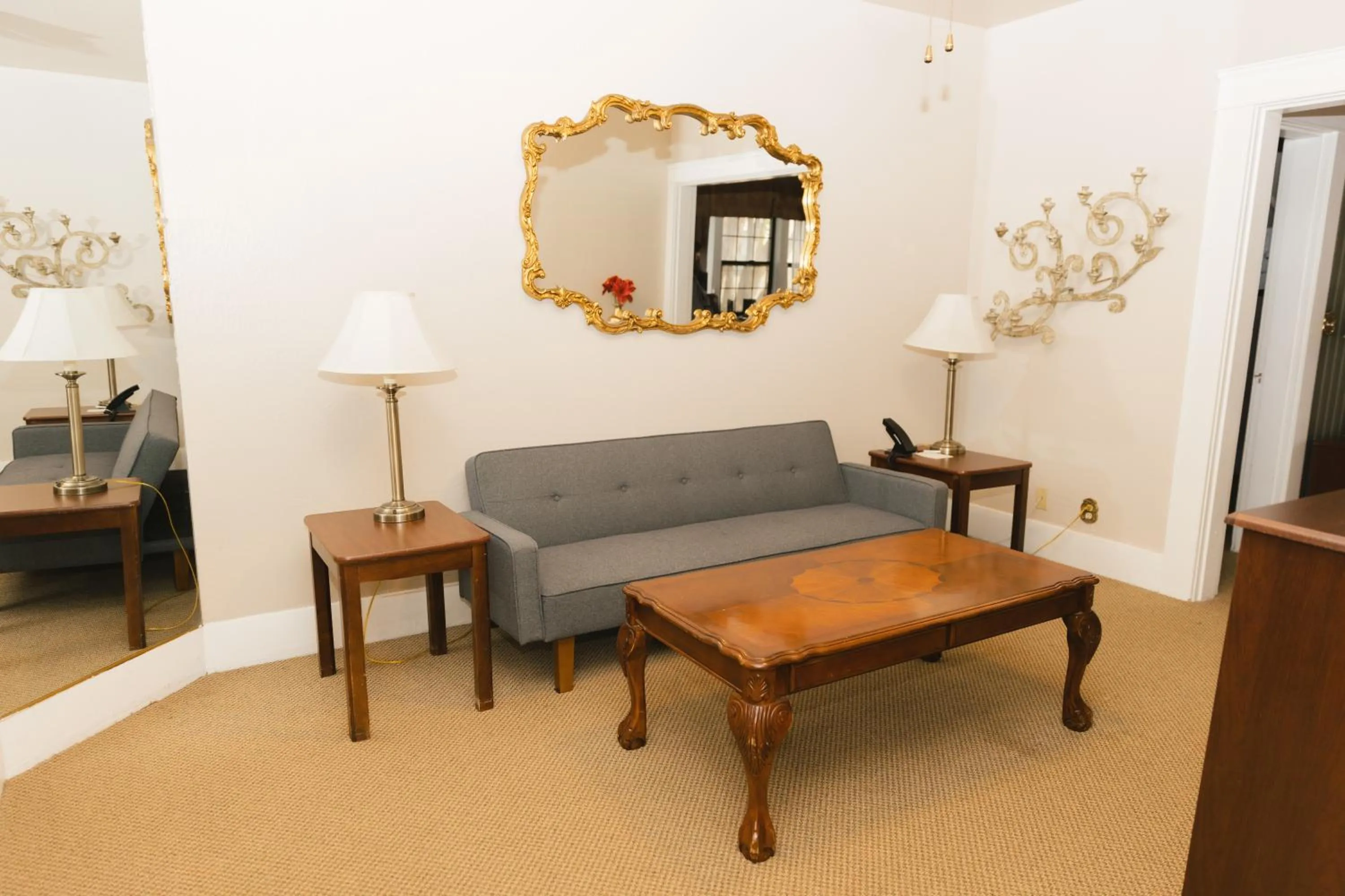Seating area in Historic Santa Maria Inn