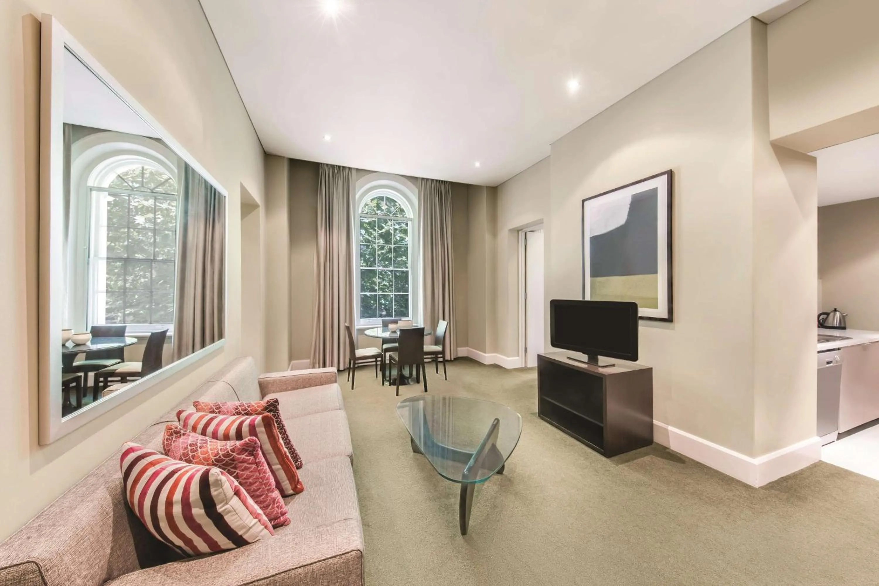 Seating area in Adina Apartment Hotel Adelaide Treasury