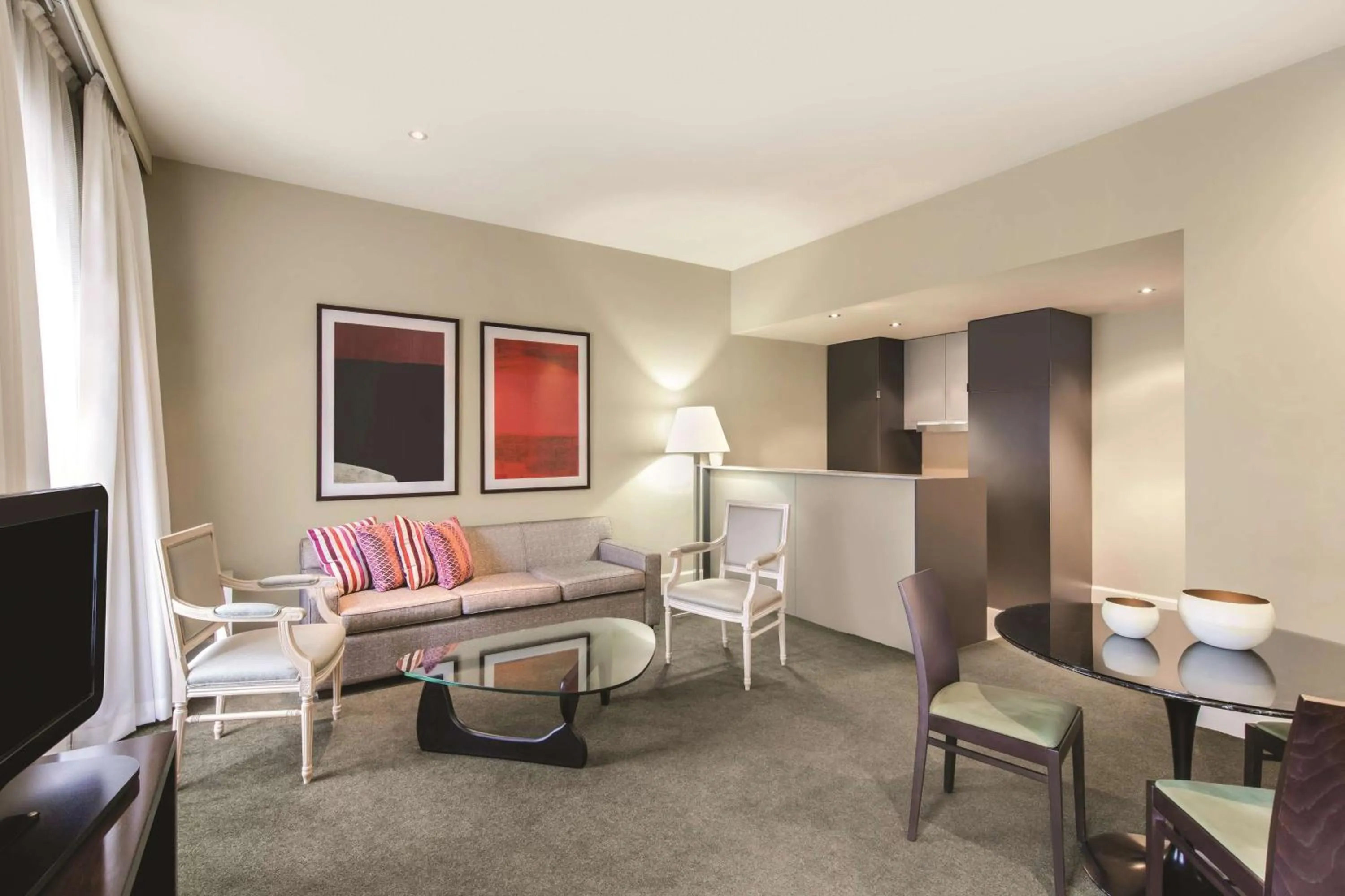 Seating area in Adina Apartment Hotel Adelaide Treasury