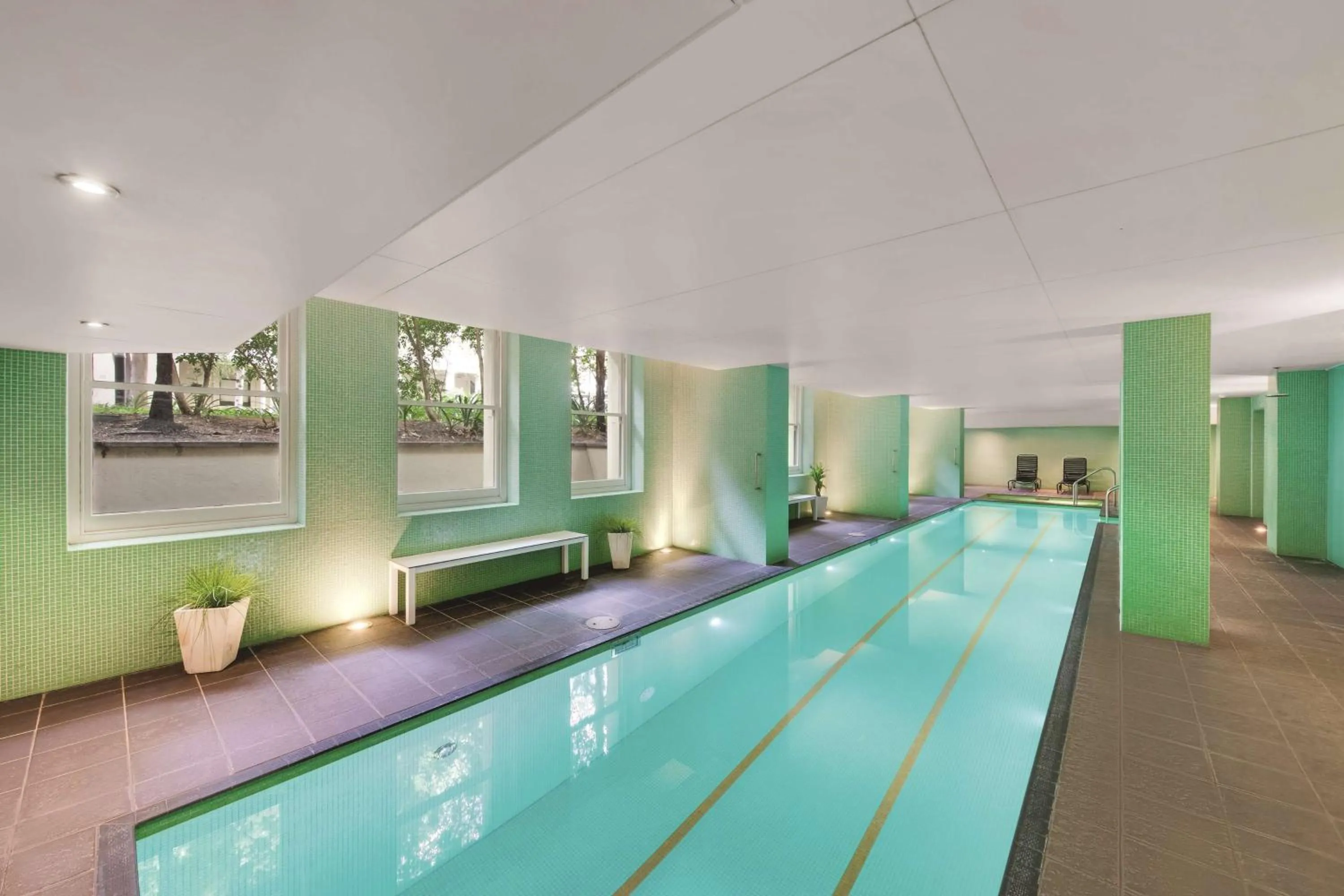 Pool view in Adina Apartment Hotel Adelaide Treasury