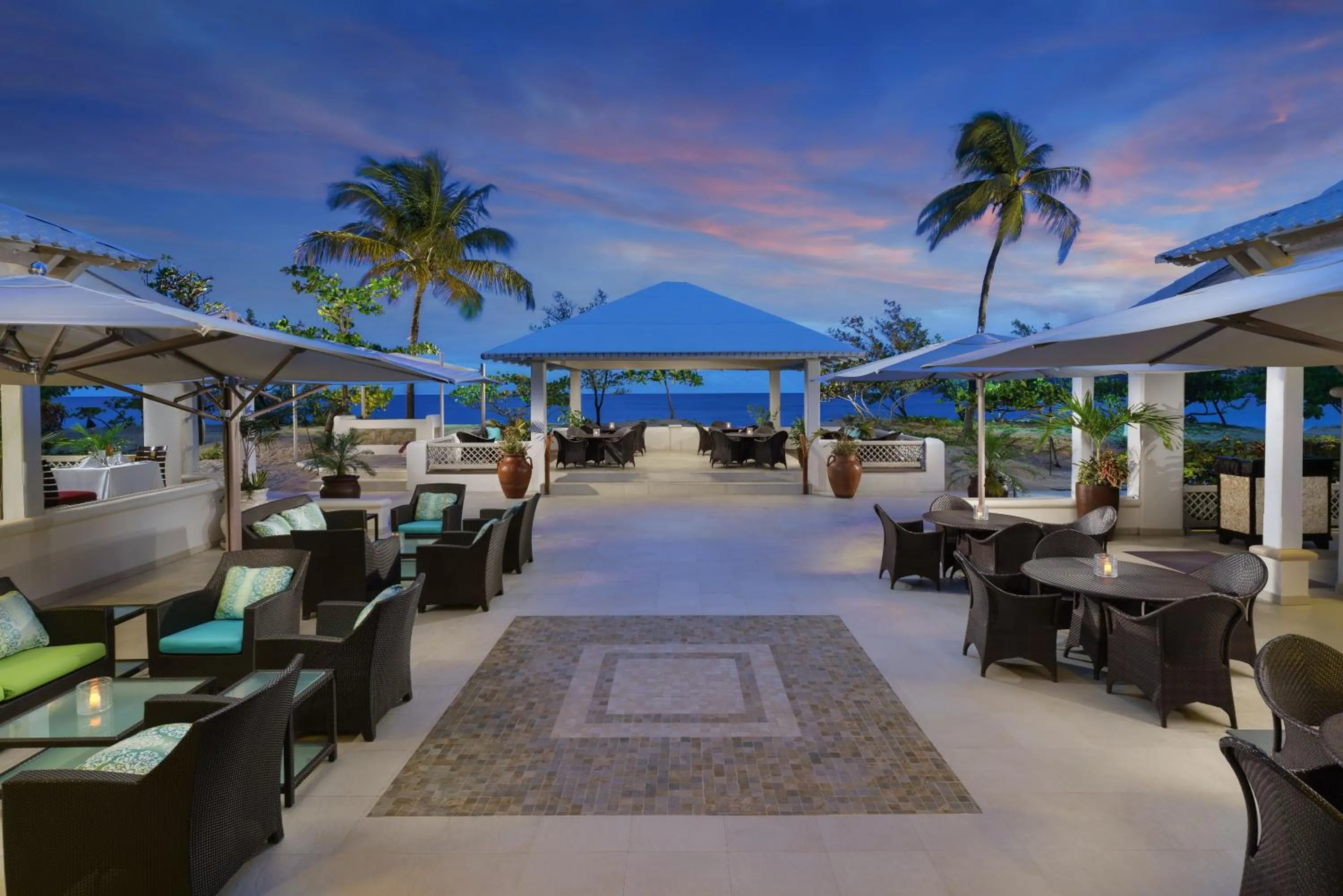 Patio in Spice Island Beach Resort