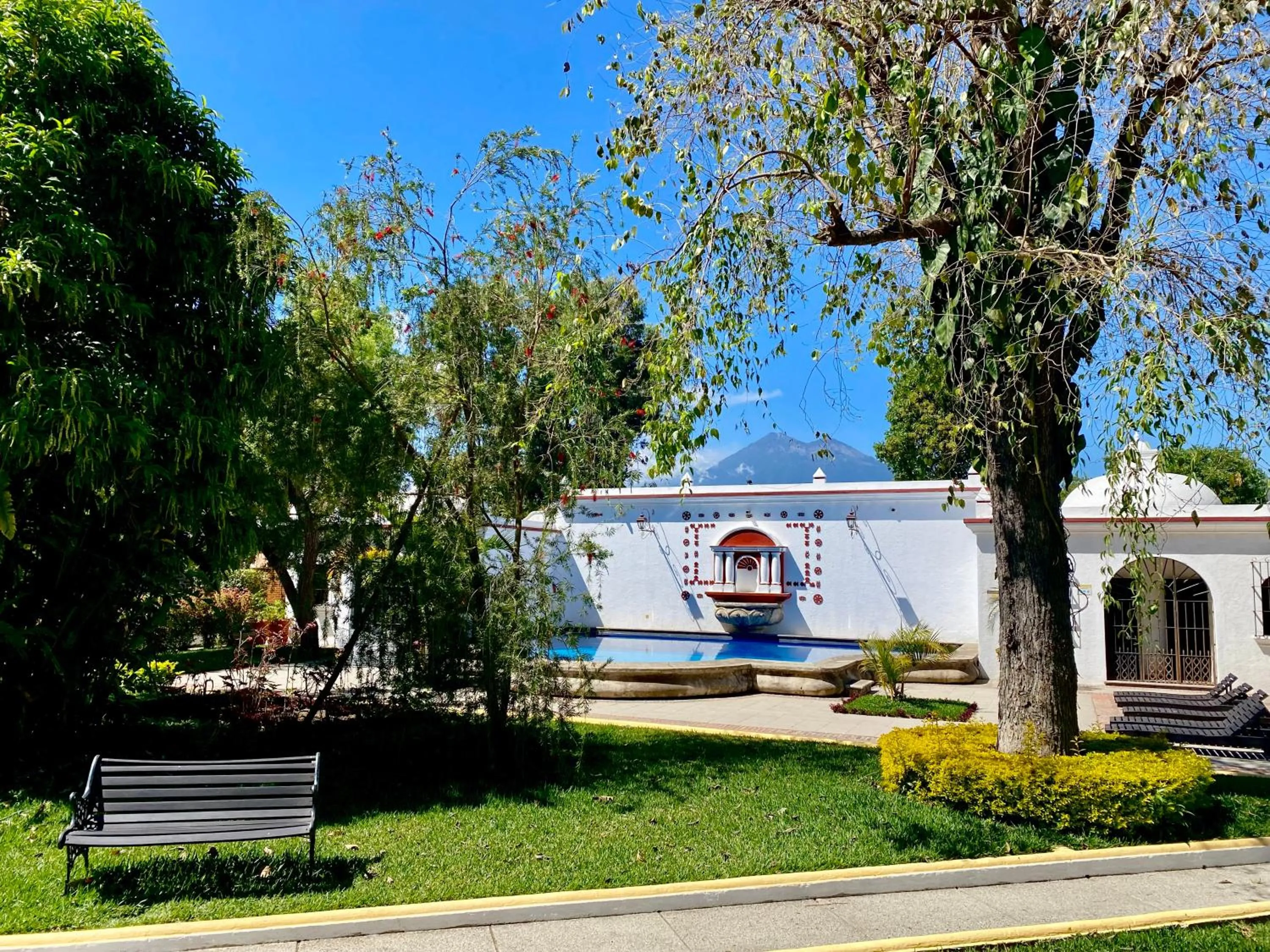 Pool view in Villa Colonial