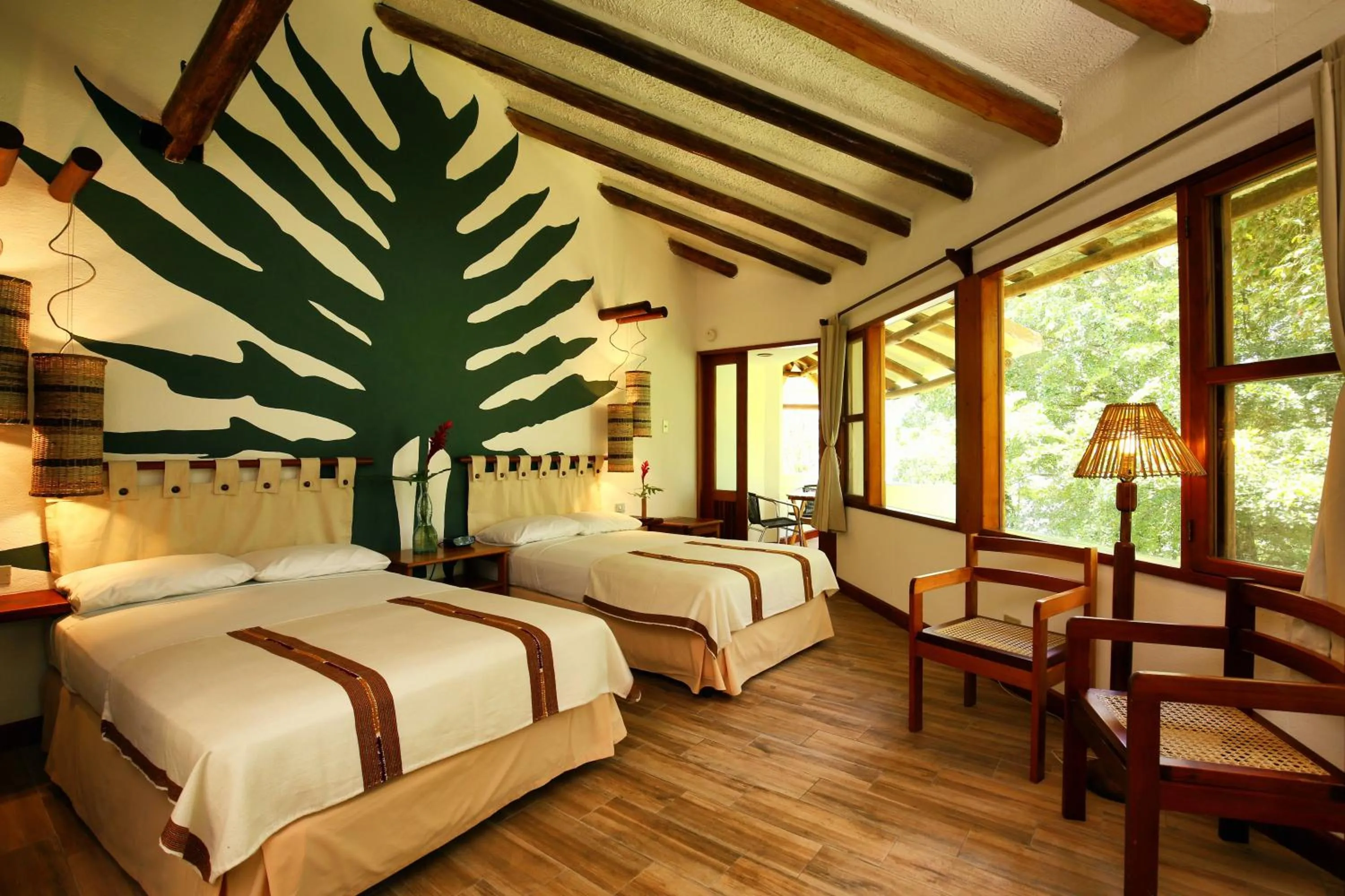 Decorative detail, Bed in Villa Maya