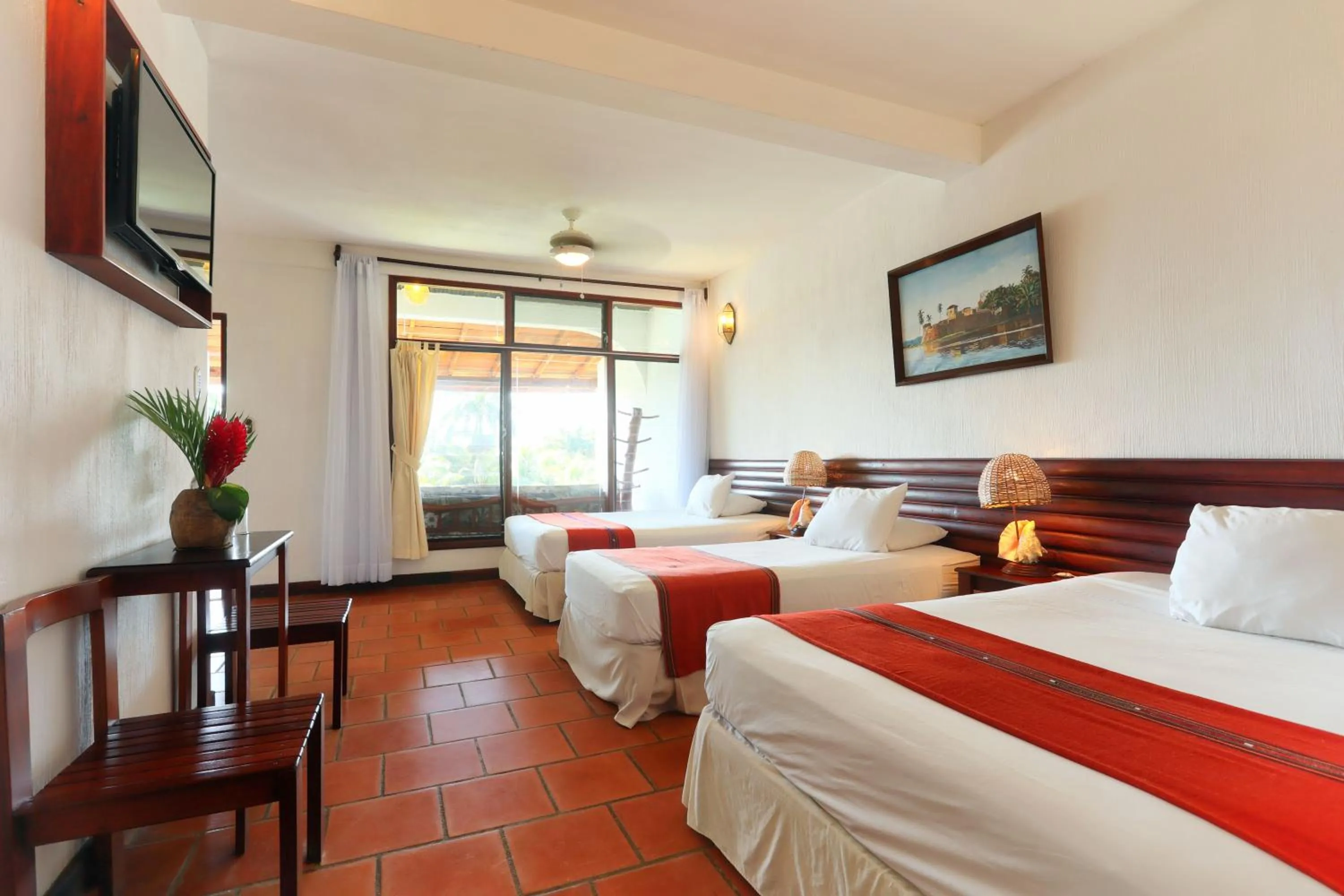 Bedroom, Bed in Villa Caribe