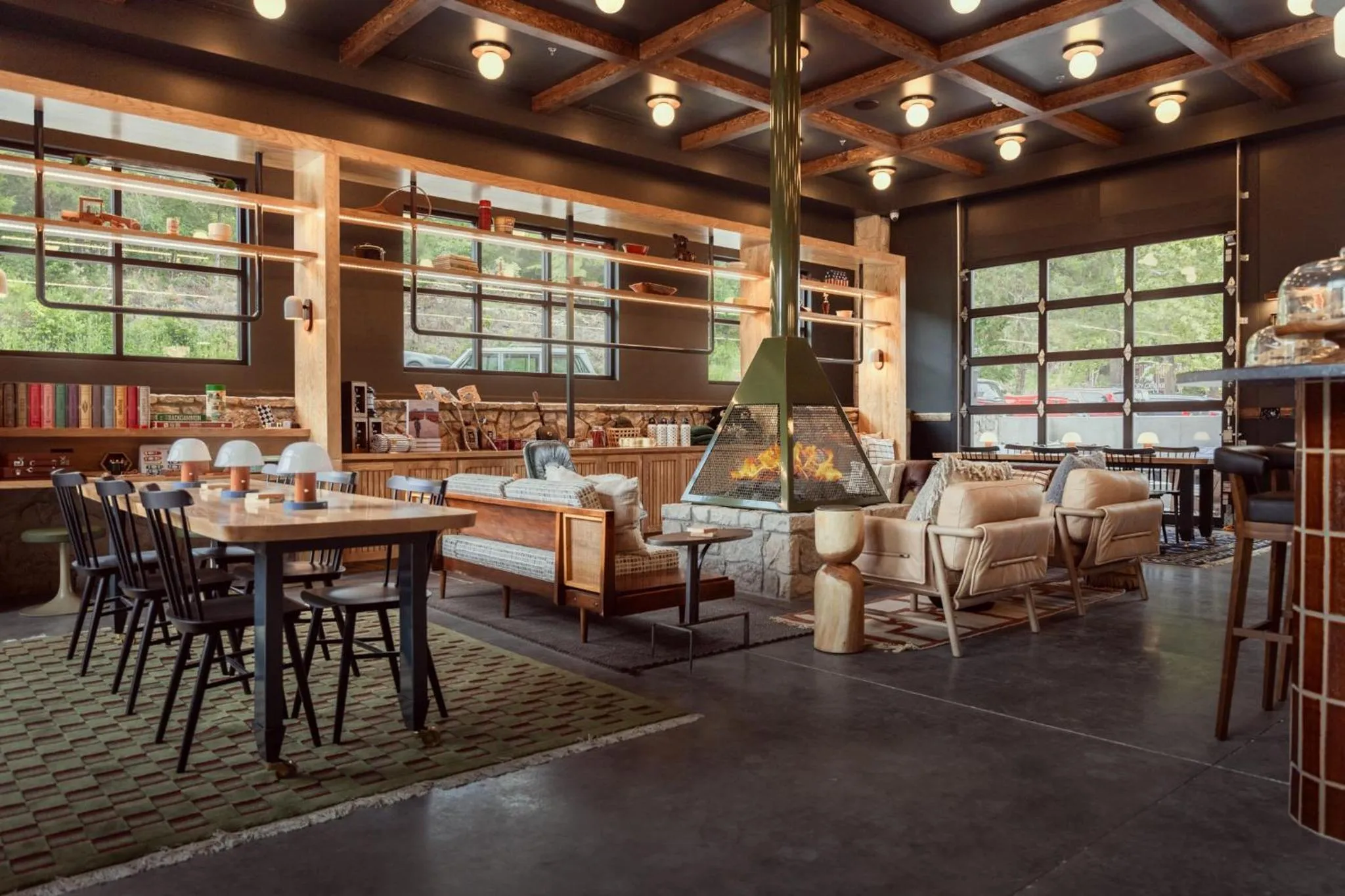 Seating area in The Ozarker Lodge