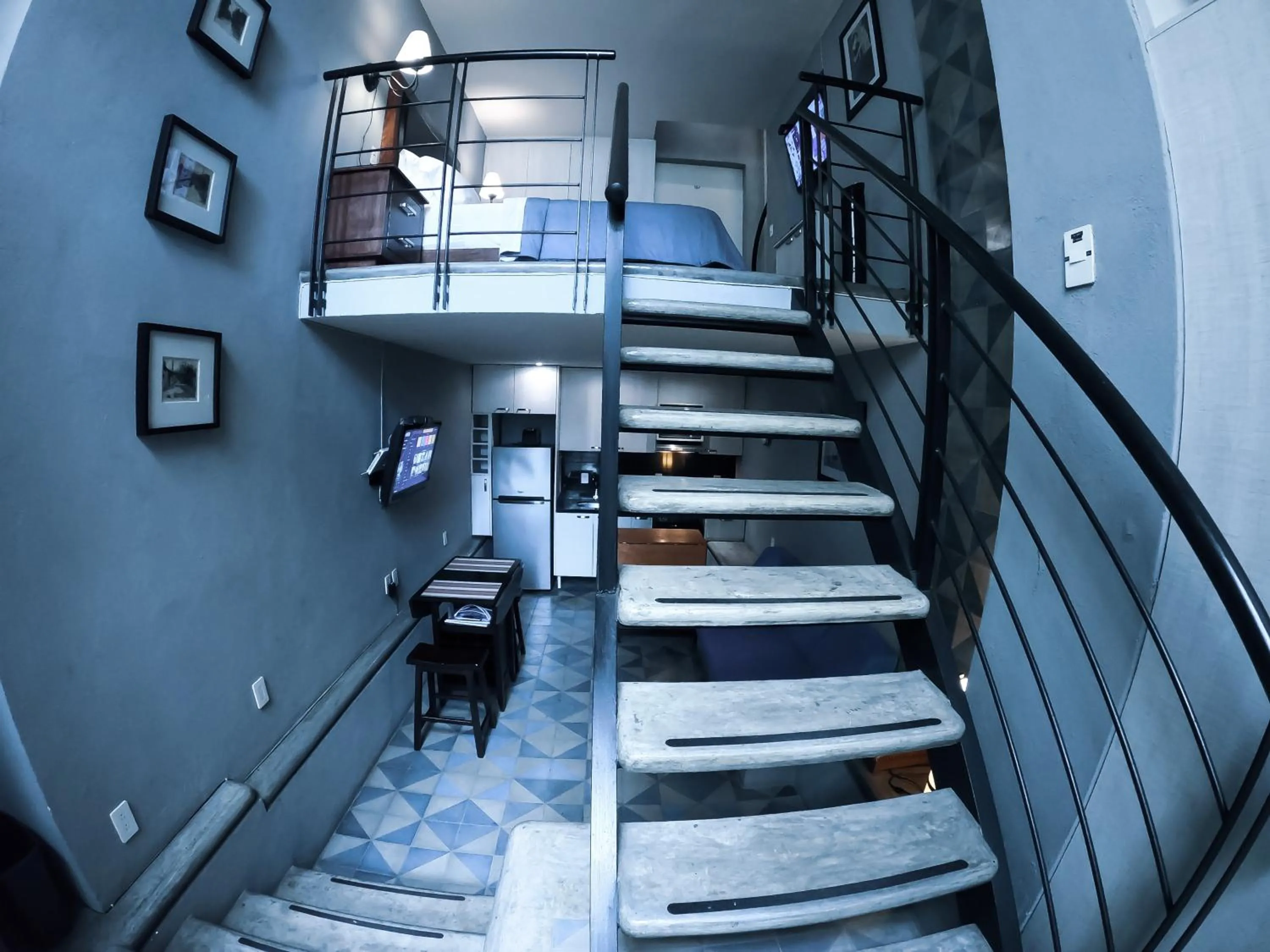 Bird's eye view in Colonia Americana Two Level Loft