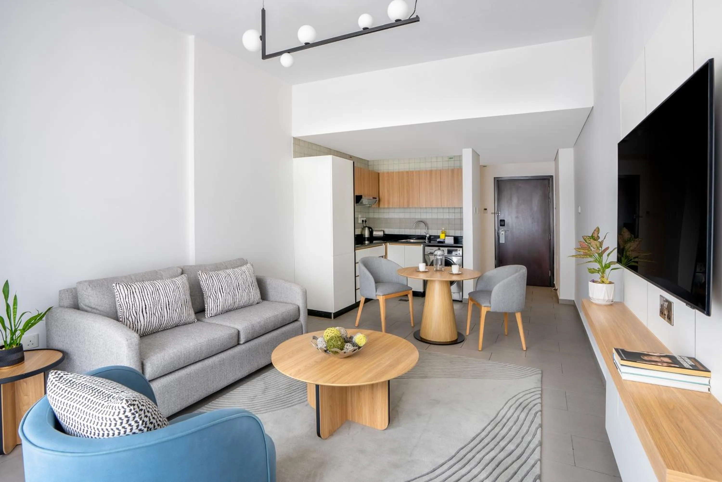 Living room in Citadines Metro Central Dubai