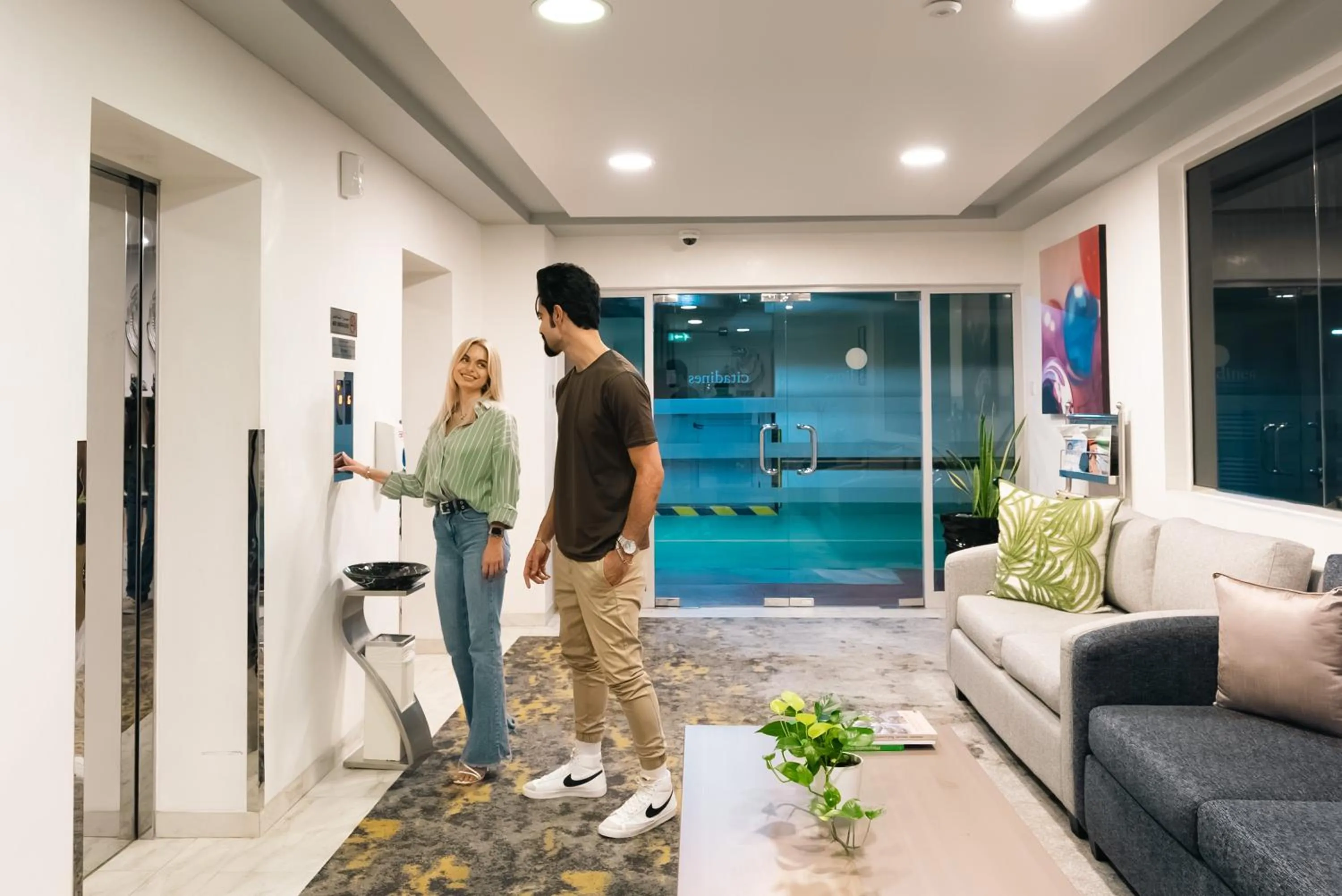 elevator in Citadines Metro Central Dubai