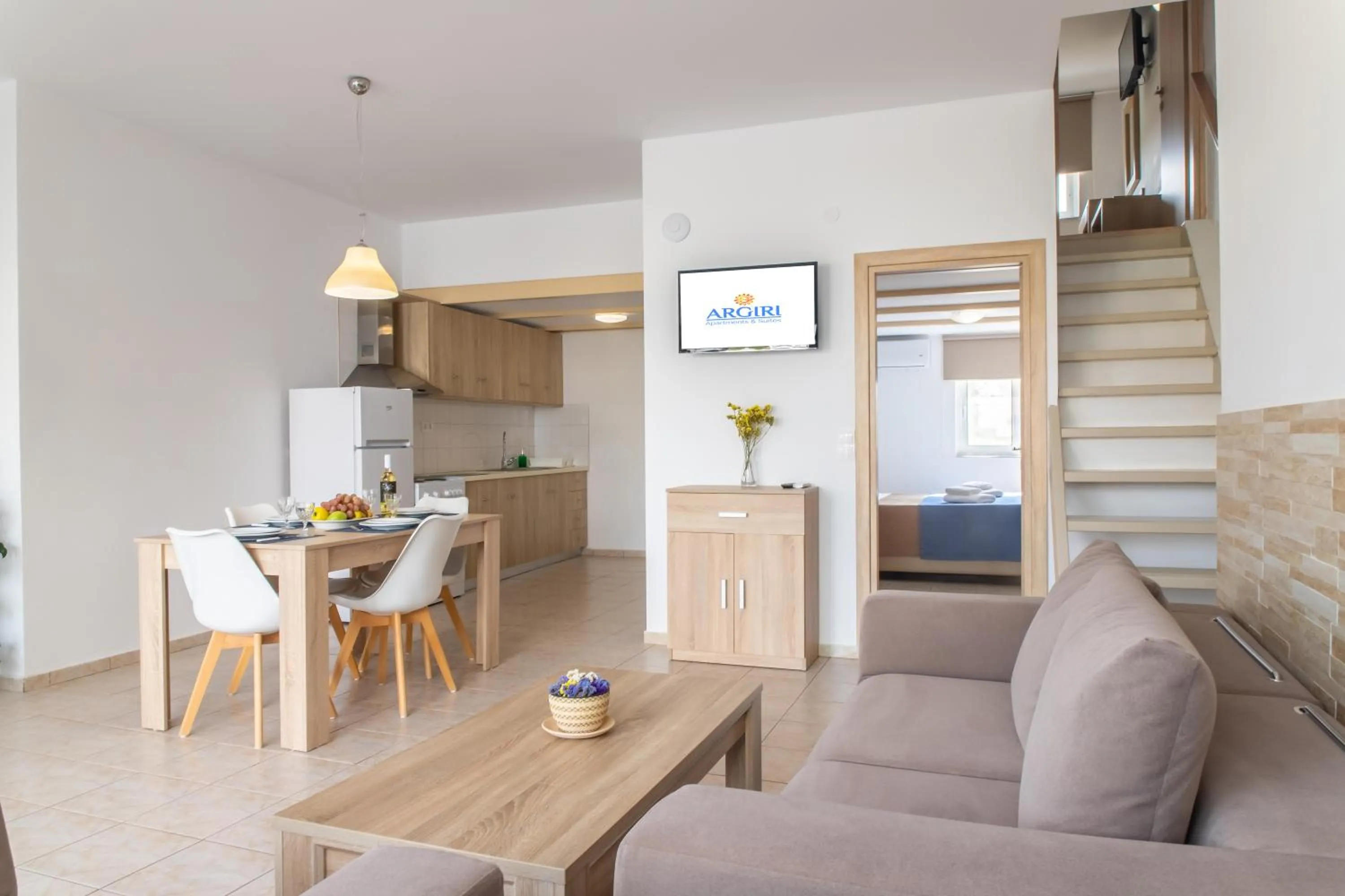 Living room in Argiri Apartments & Suites