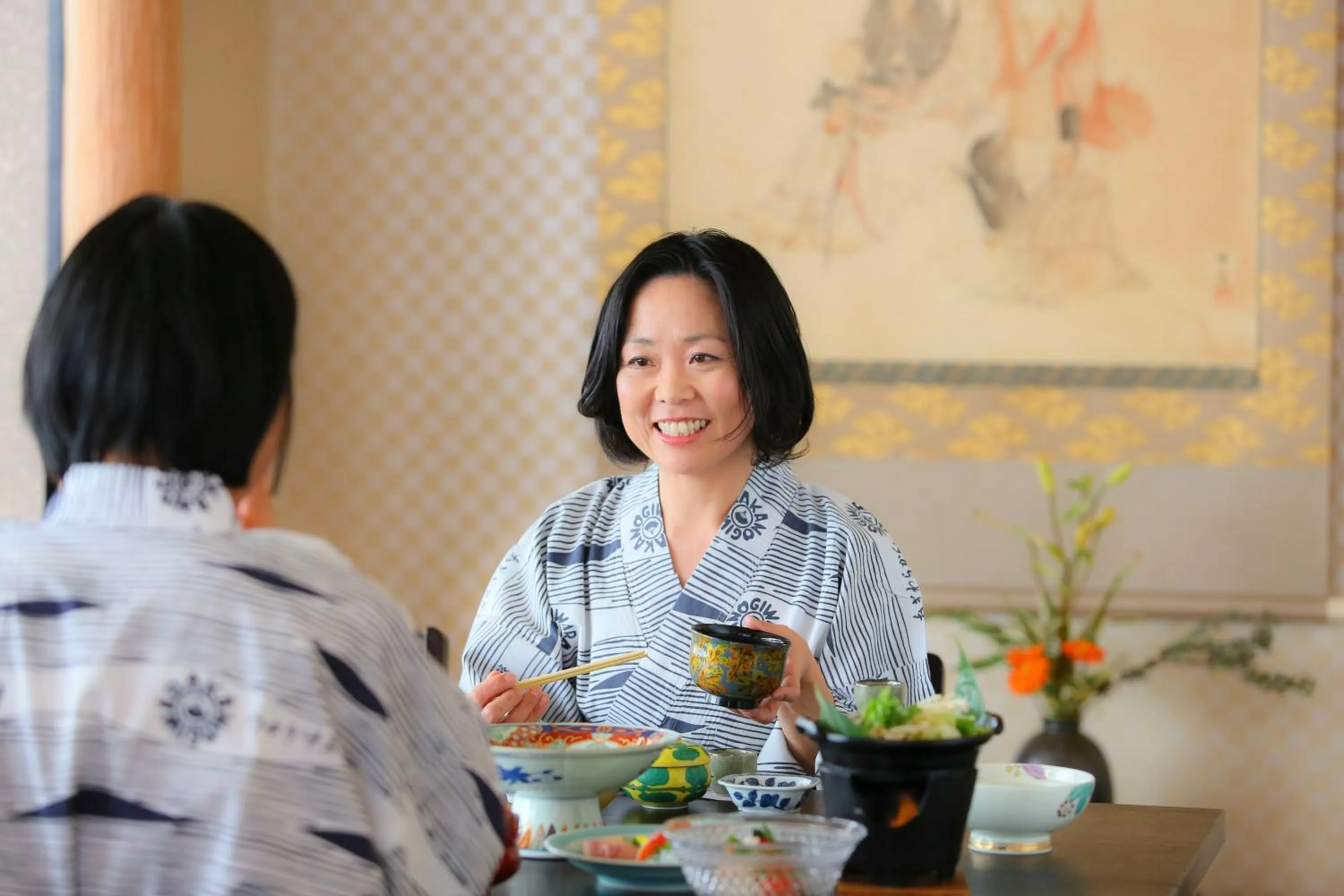 Asian breakfast in Ogiwarakan