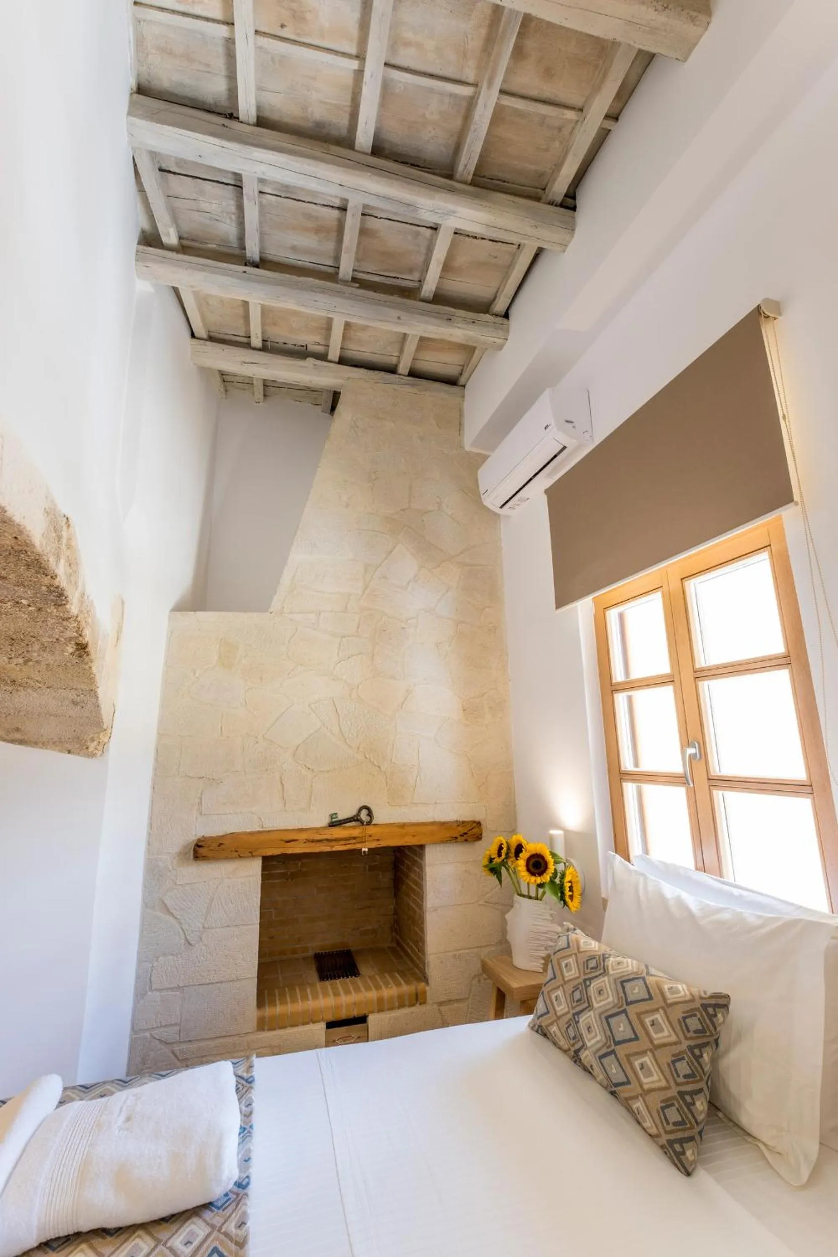 Bed in Aelios Design Hotel