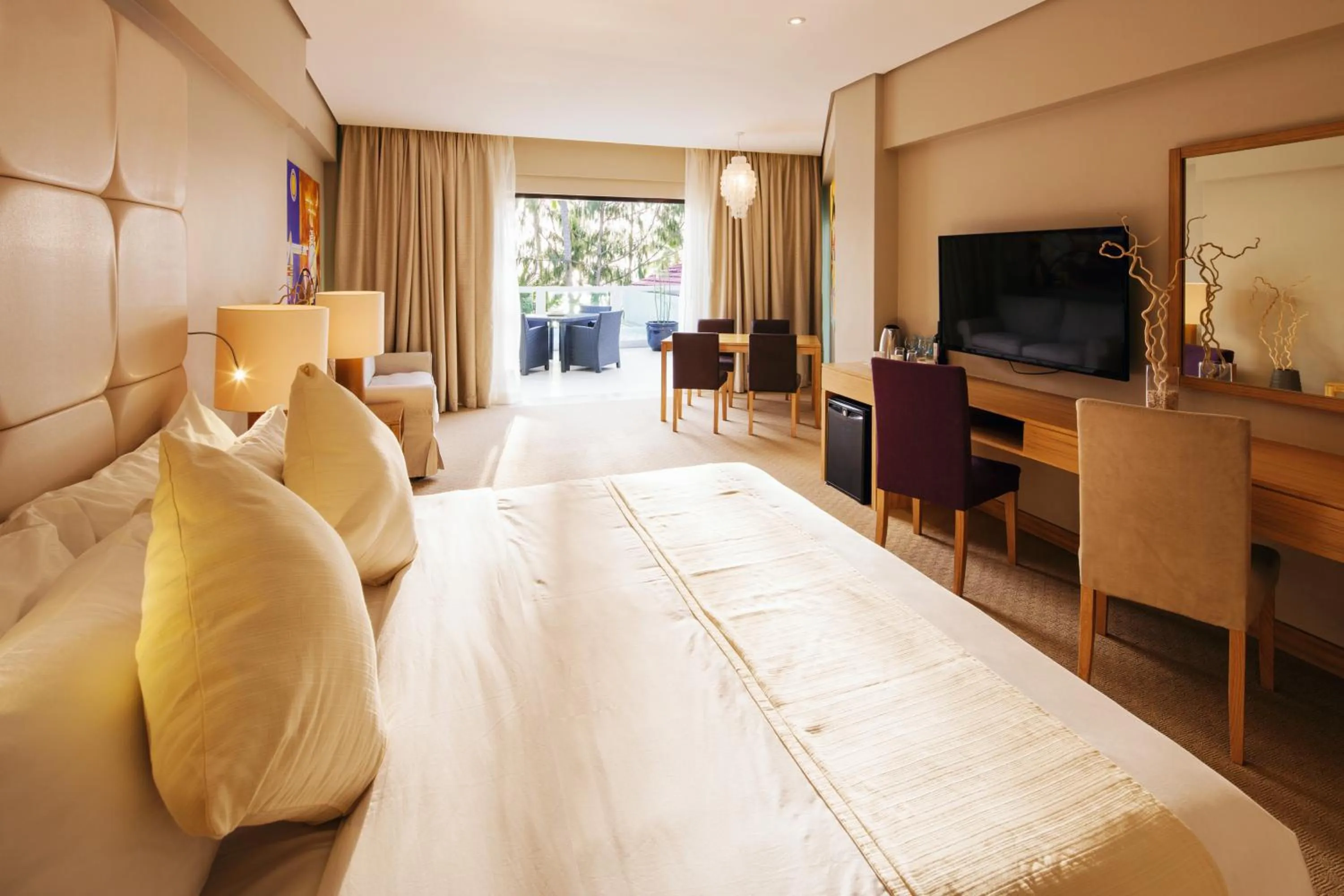 Bed in Villa Caemilla Beach Boutique Hotel