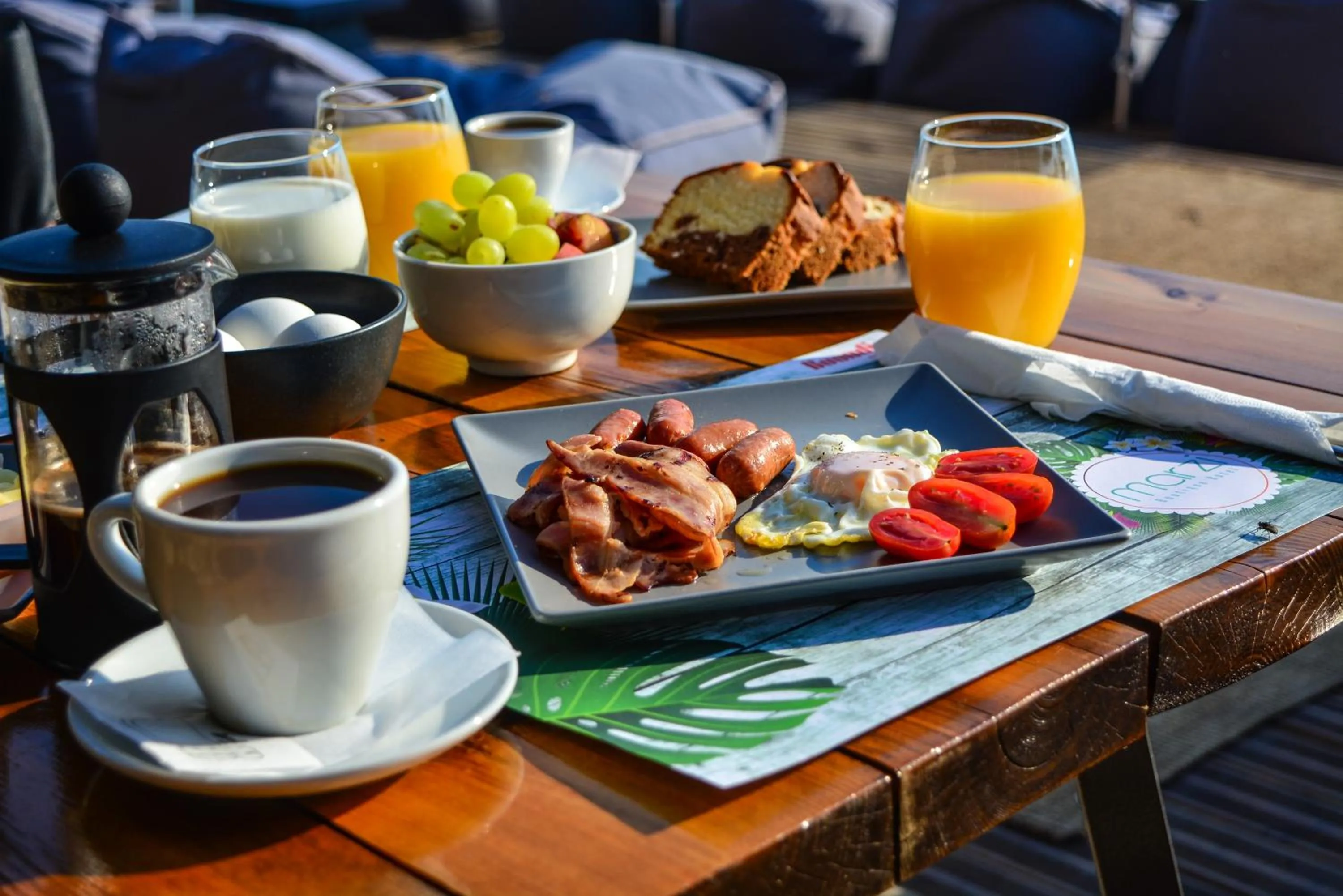 American breakfast in Marzi Boutique Hotel