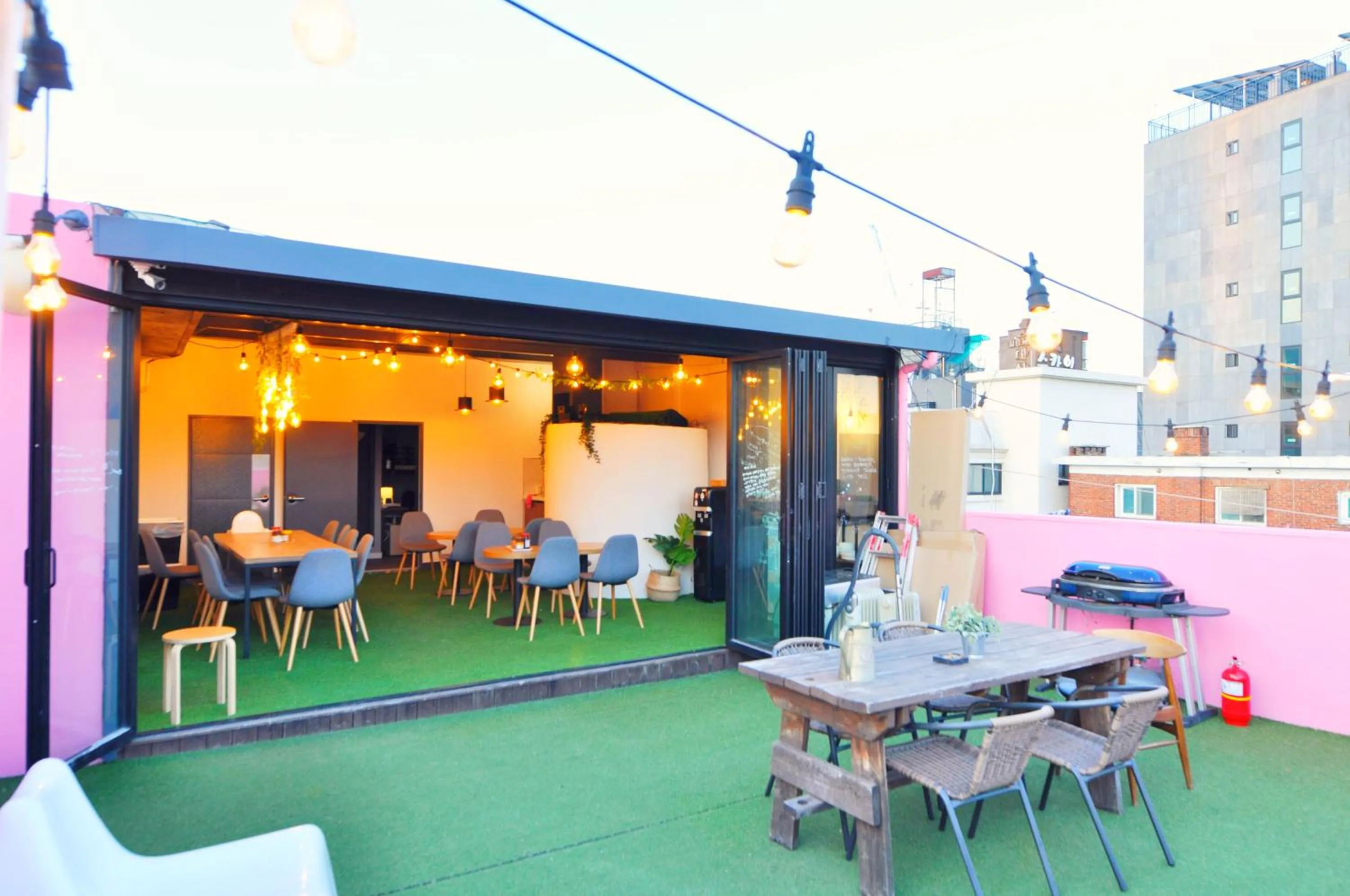 Patio in OYO Hostel Dongdaemun1