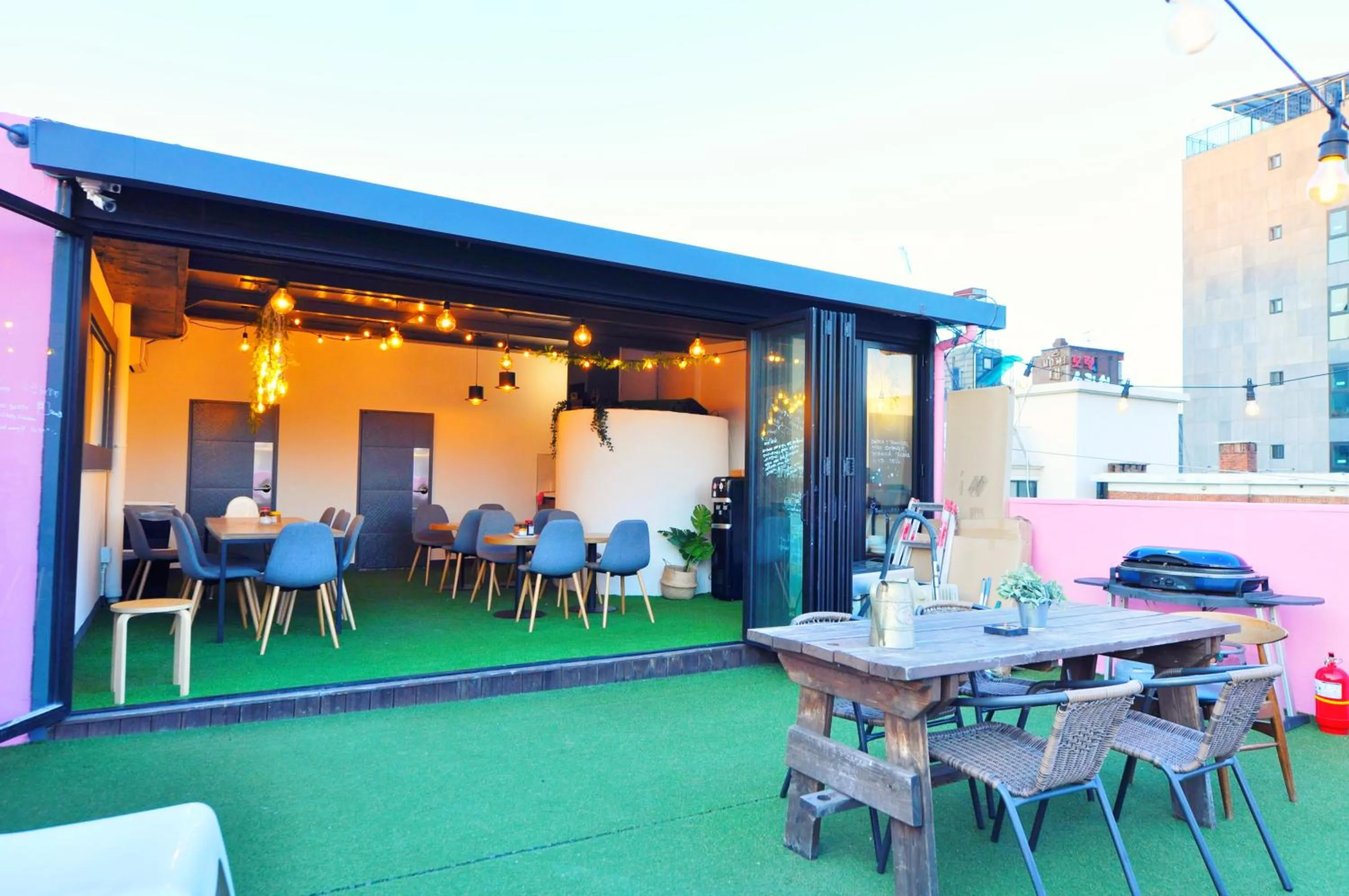 Patio in OYO Hostel Dongdaemun1