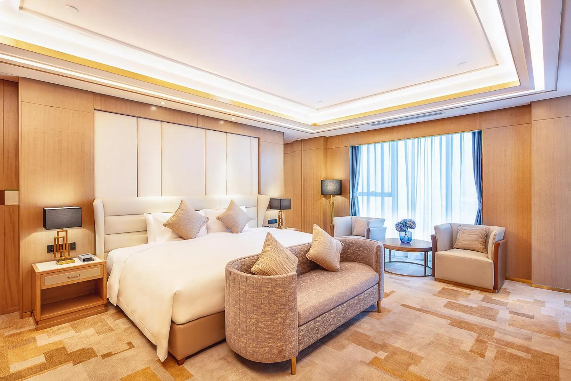 Bed in Howard Johnson New District Plaza ZiYang