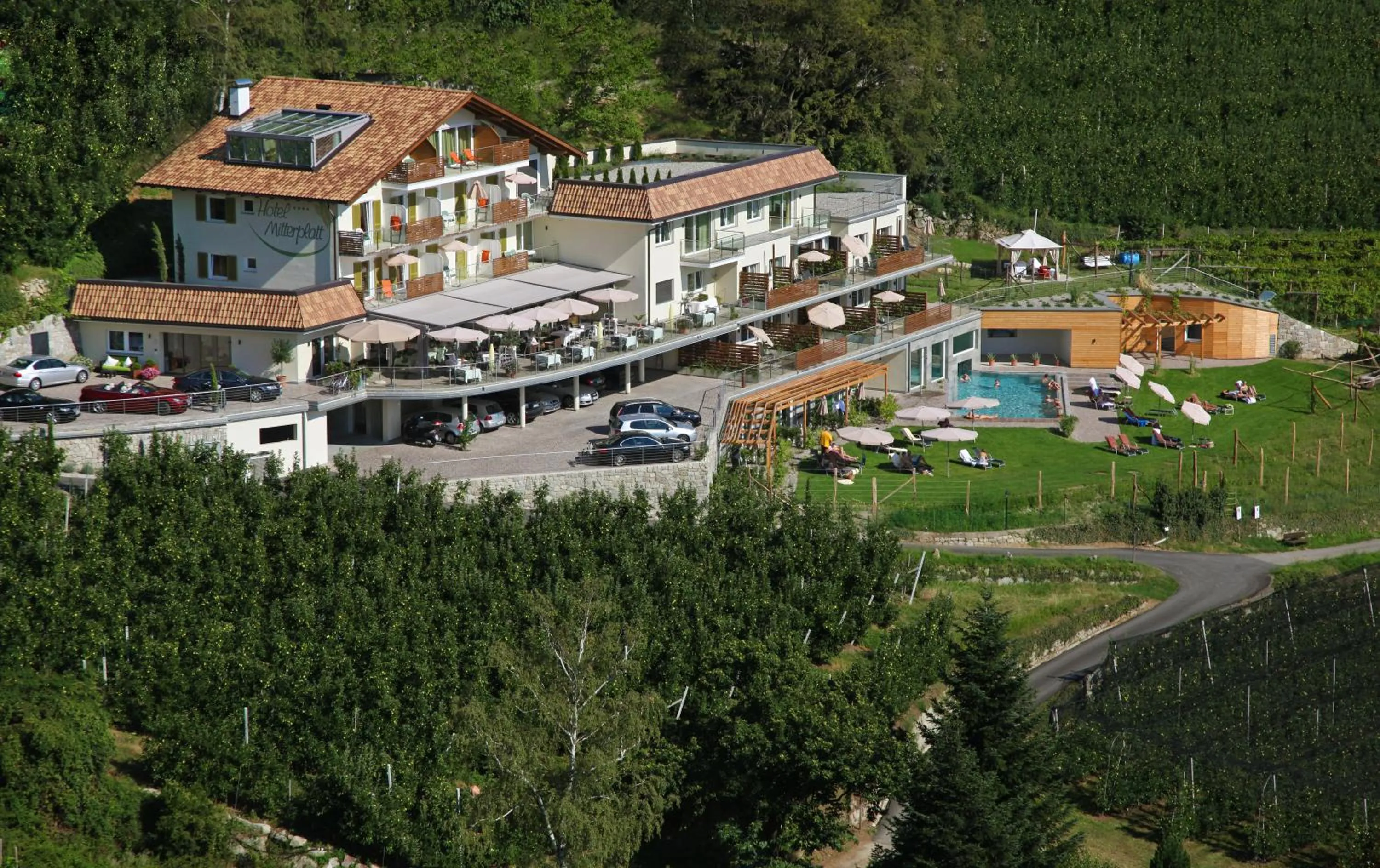 Bird's eye view in Hotel Mitterplatt (Schenna Resort)