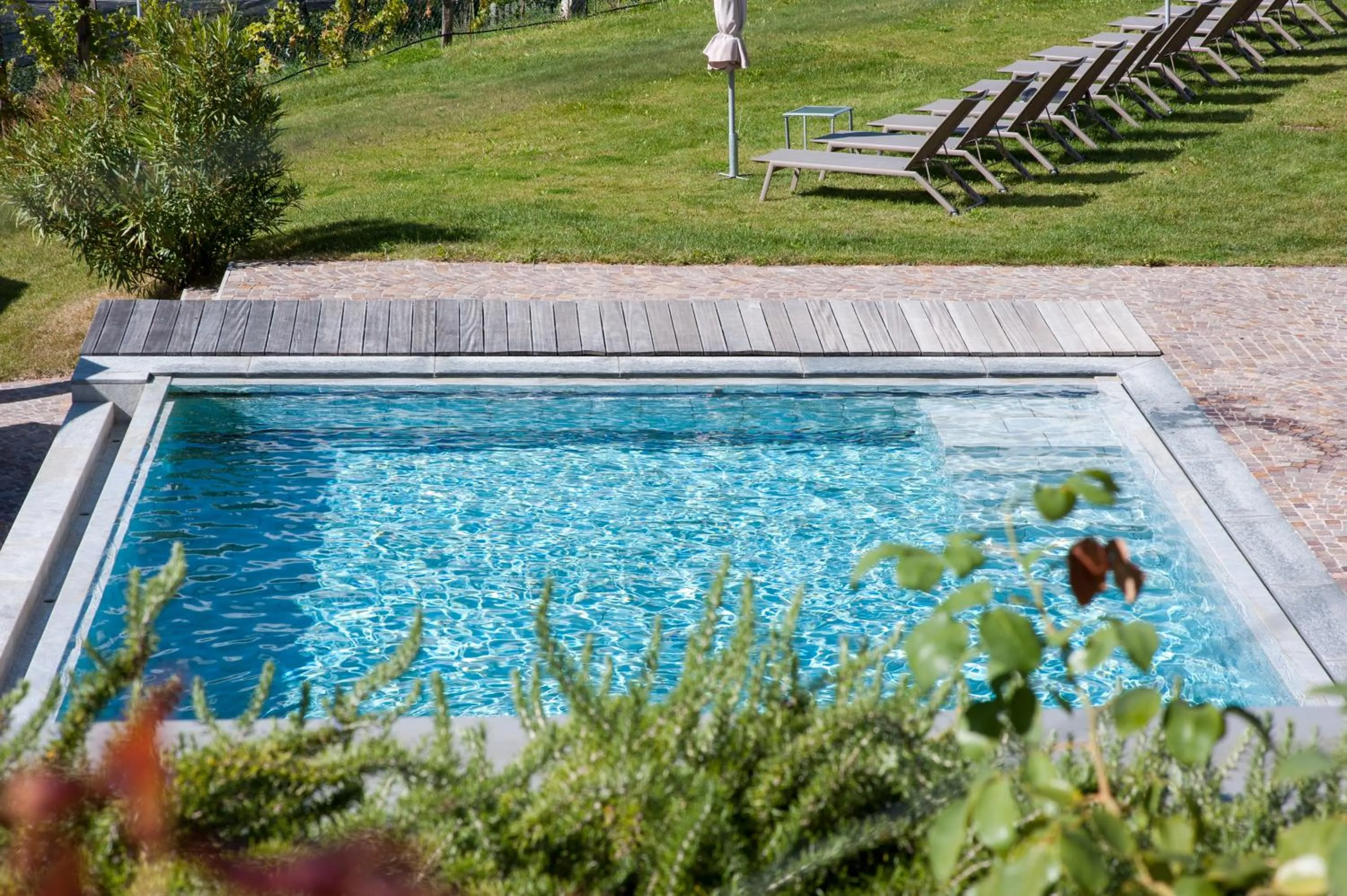 Pool view in Hotel Mitterplatt (Schenna Resort)