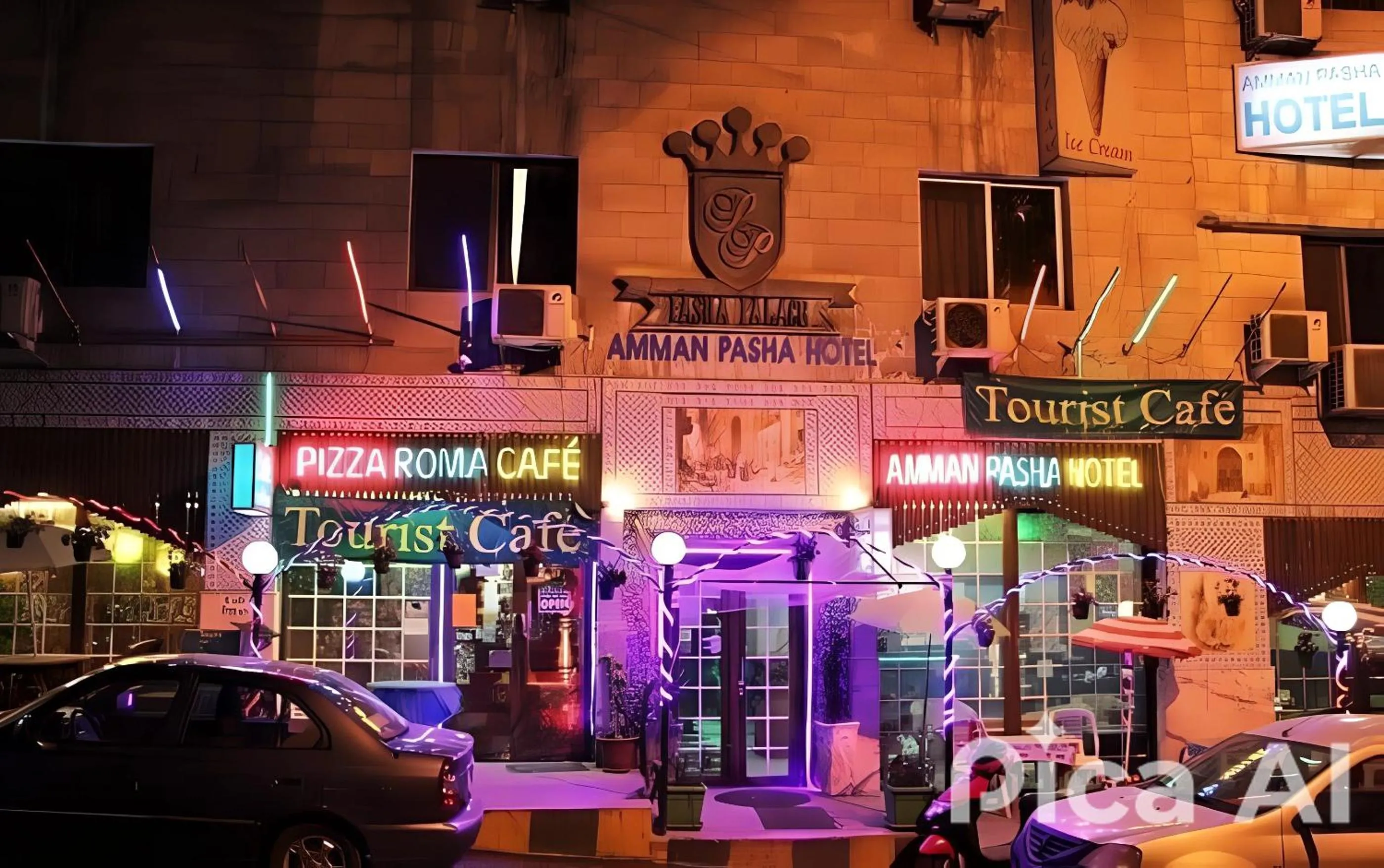 Food and drinks in Amman Pasha Hotel