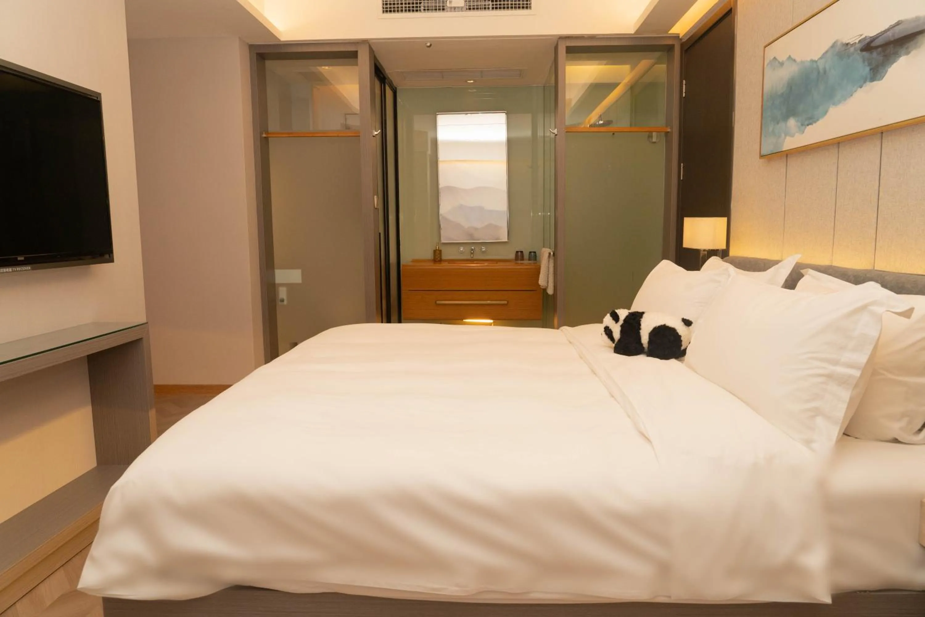 Bed in H-hotel Riverside