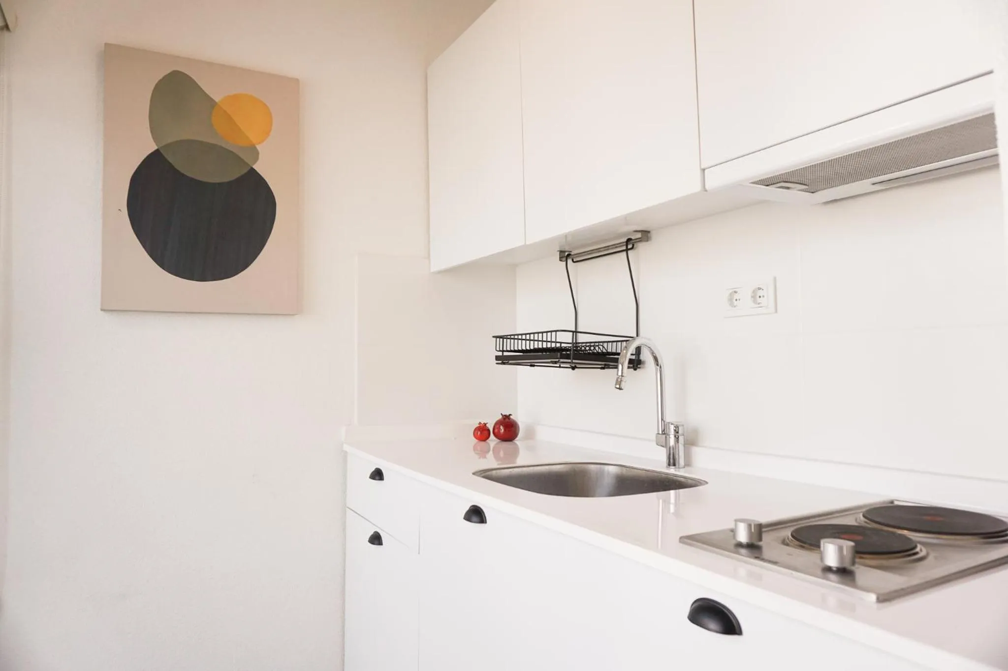 Kitchen or kitchenette in Daphnis Hotel