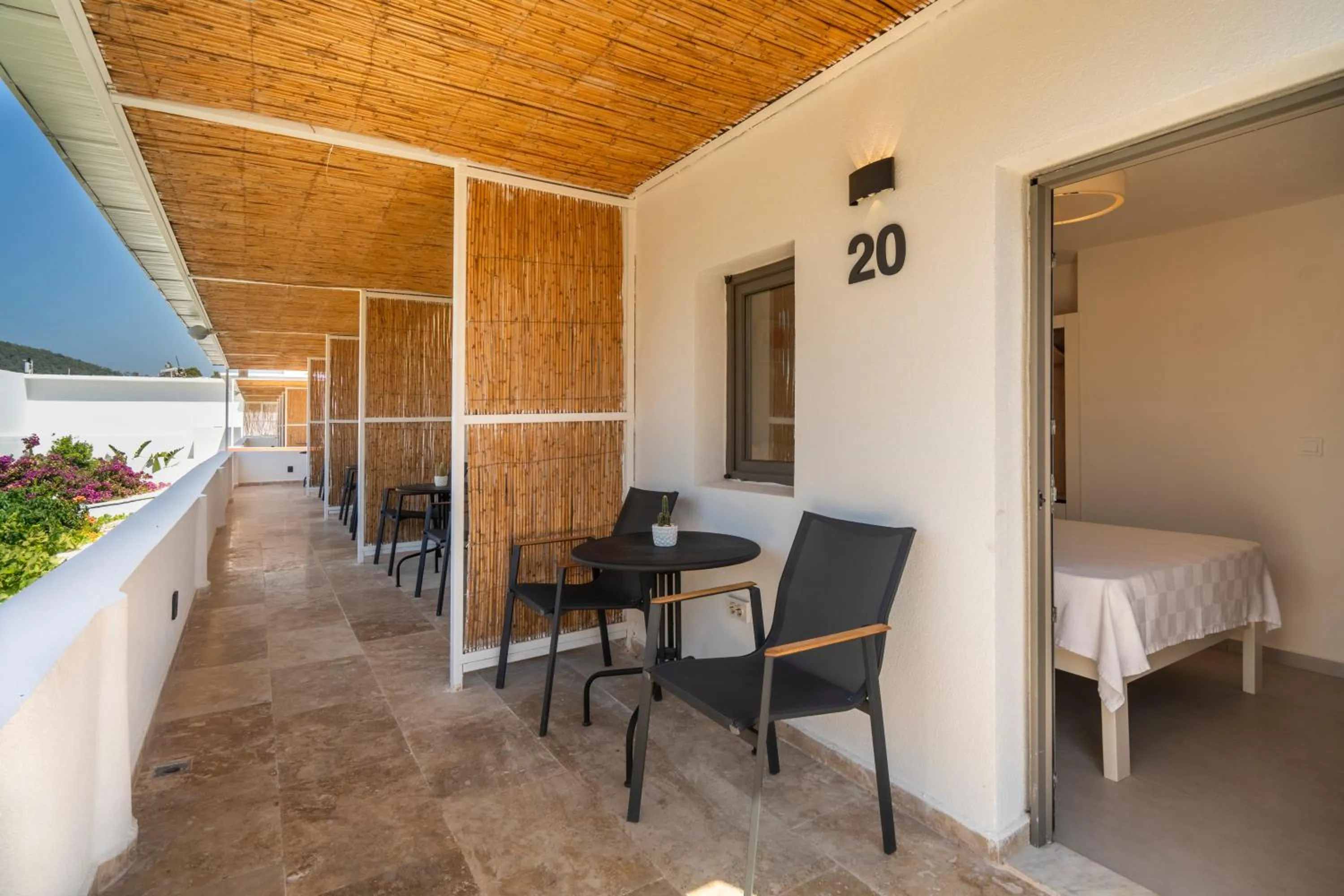 Seating area in Daphnis Hotel