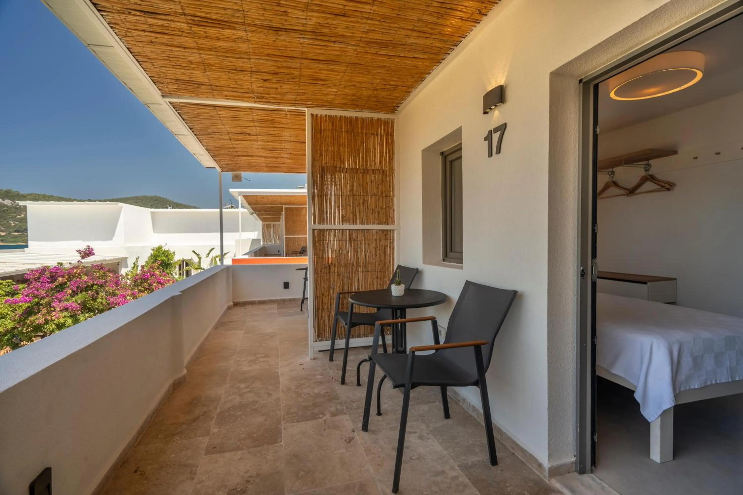 Seating area in Daphnis Hotel