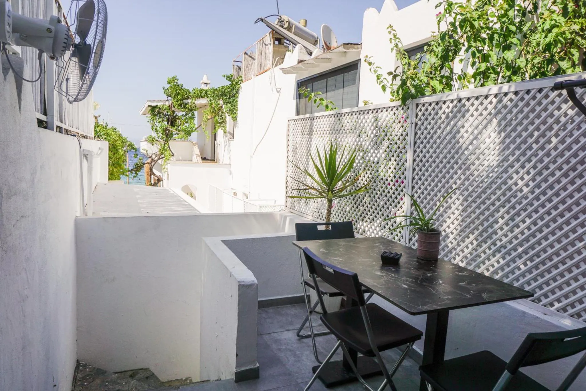 Patio in Daphnis Hotel