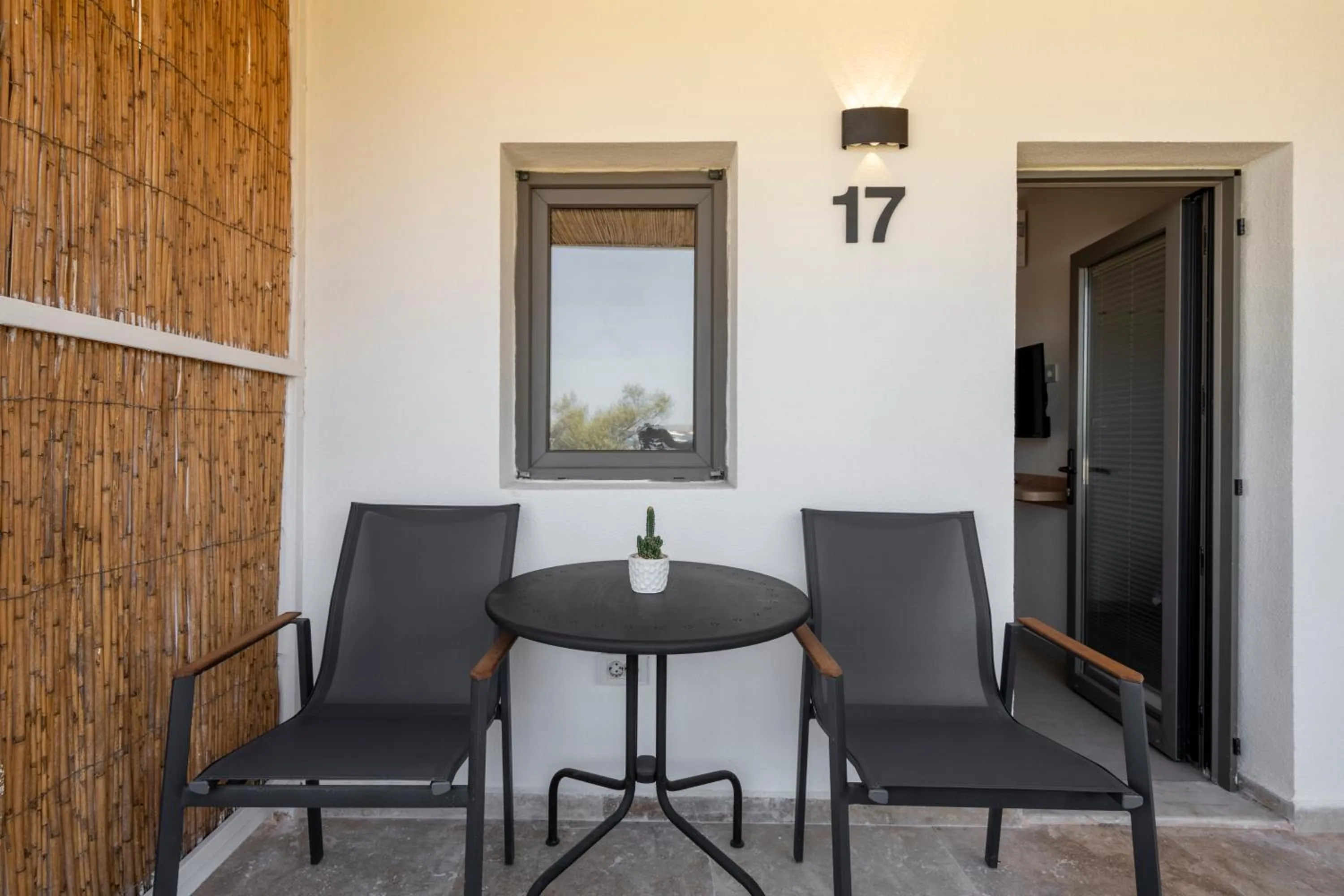 Patio in Daphnis Hotel