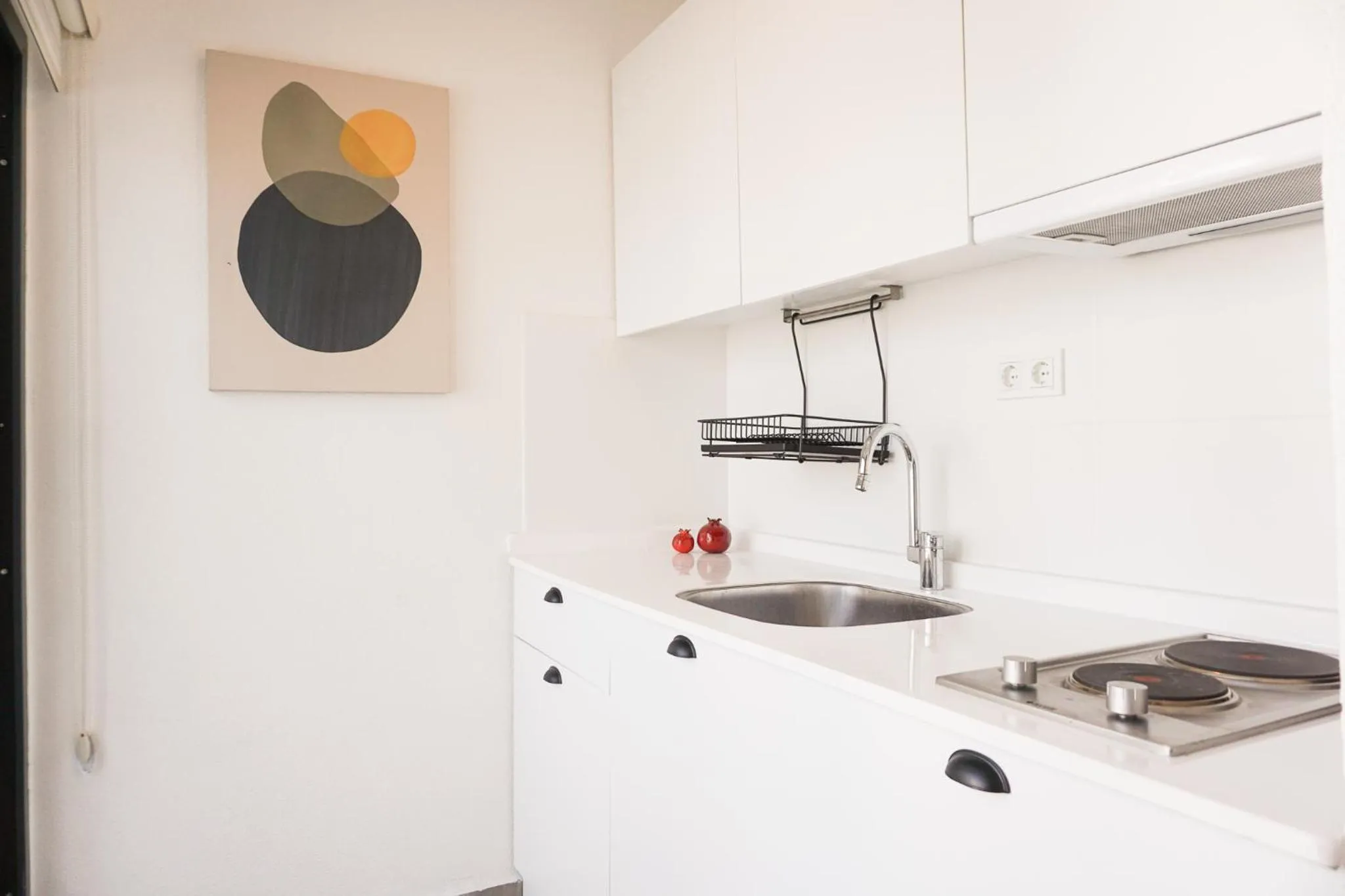 Kitchen or kitchenette in Daphnis Hotel