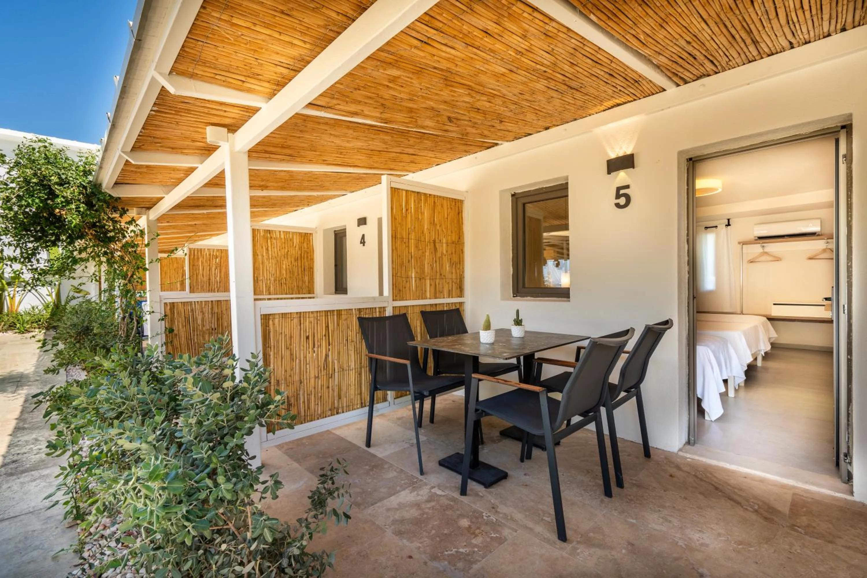 Patio in Daphnis Hotel